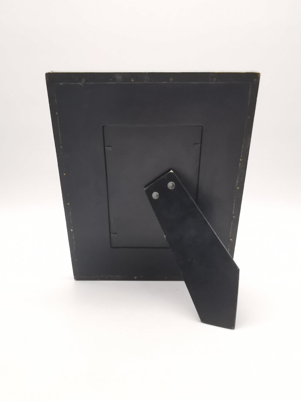 Embossed Brass on Wood Picture Frame