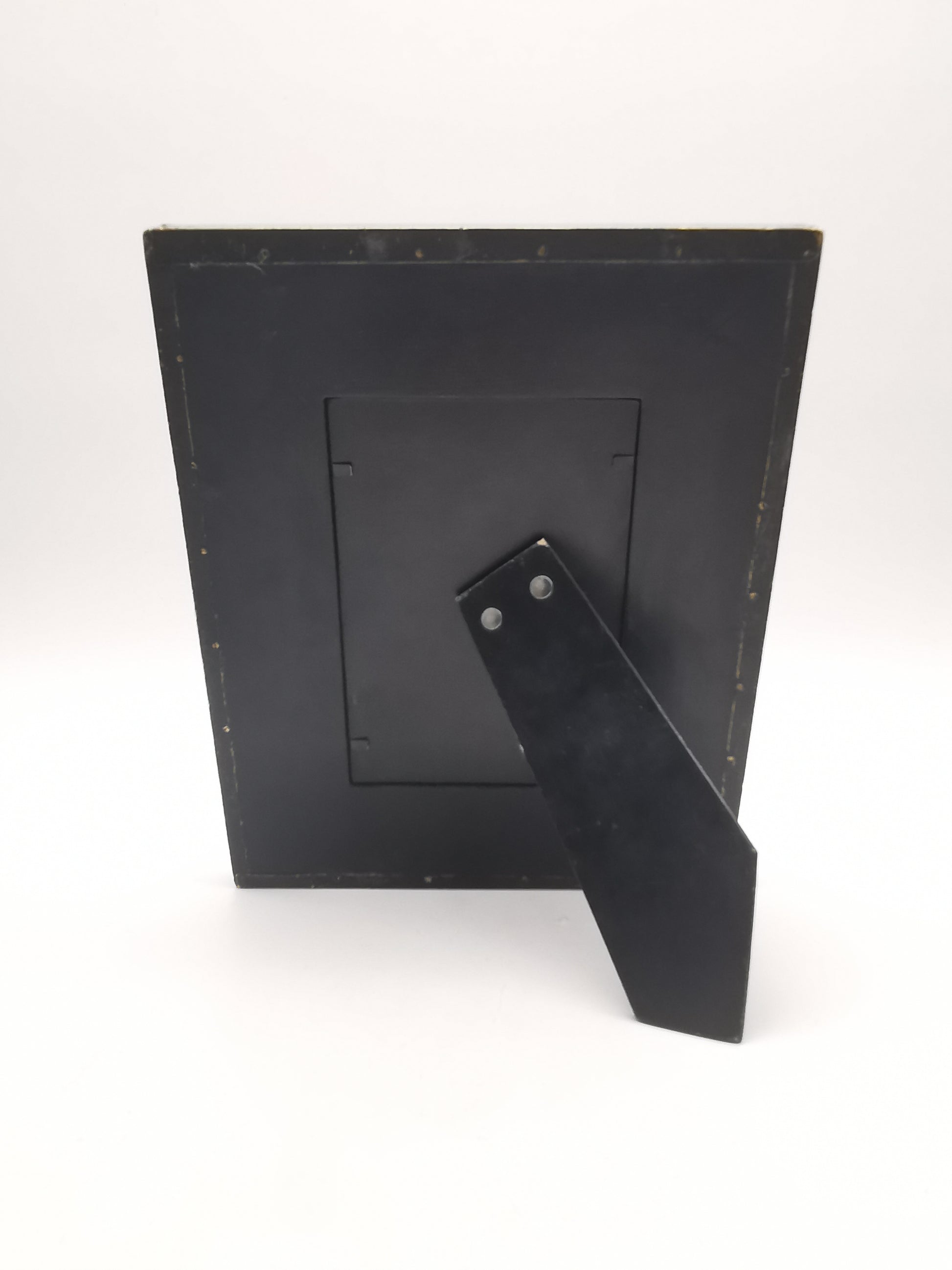 Embossed Brass on Wood Picture Frame