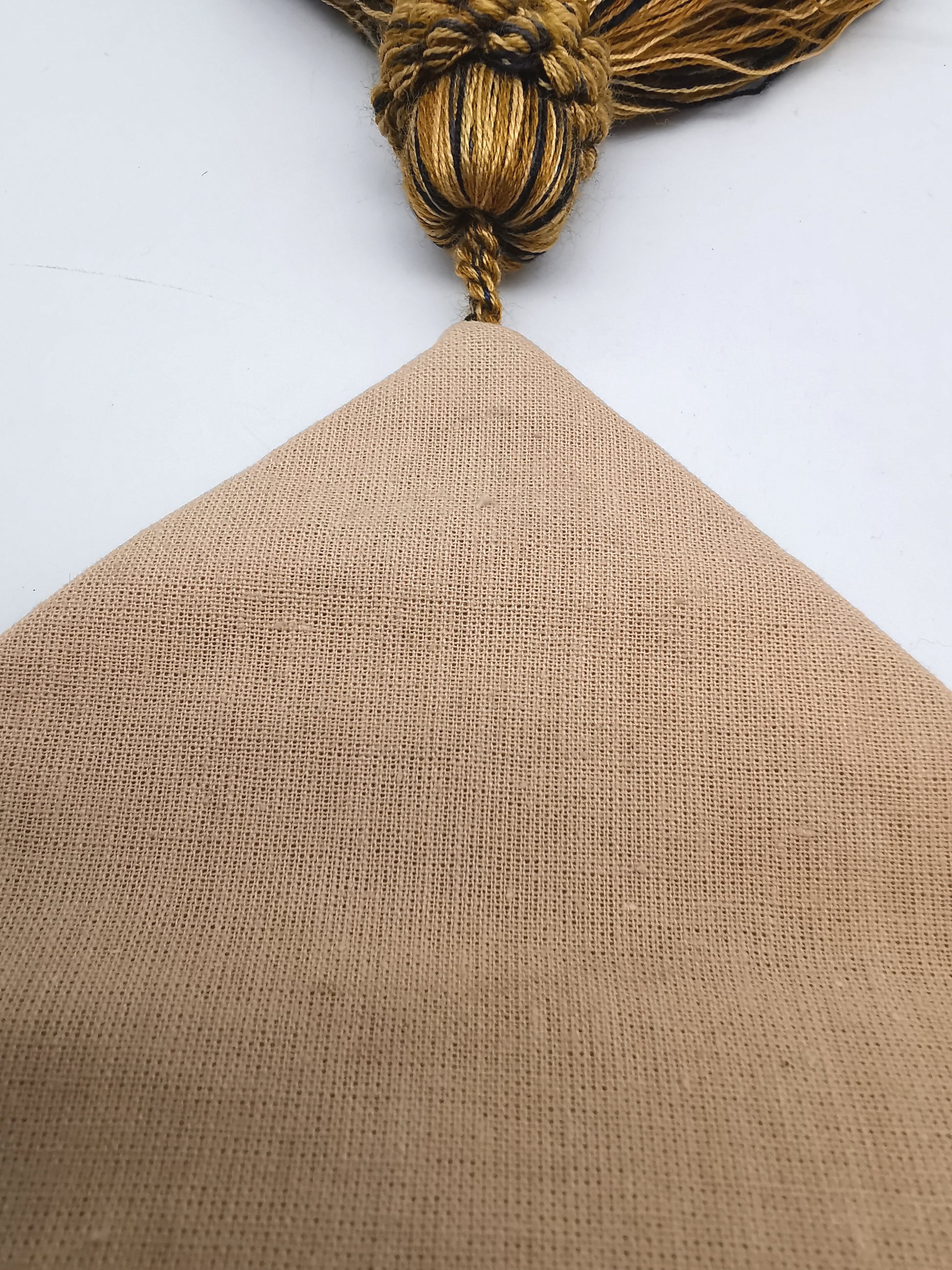 Vintage Floral Tapestry Bell Pull Wall Hanging with Brass Hardware