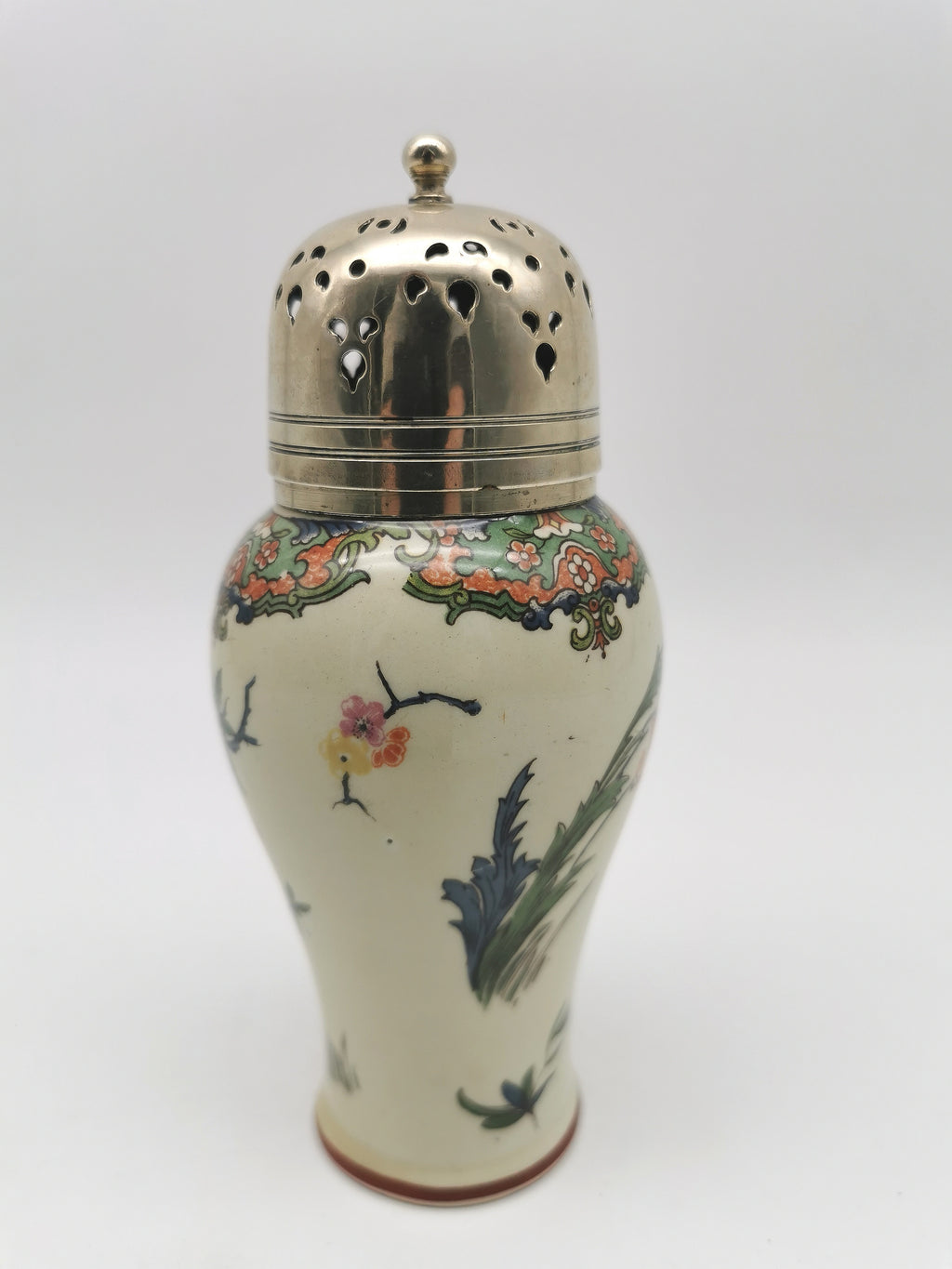 Antique H.M. & Co. Ltd. "Oriental" Sugar Caster – Victorian Chinoiserie Ceramic Shaker