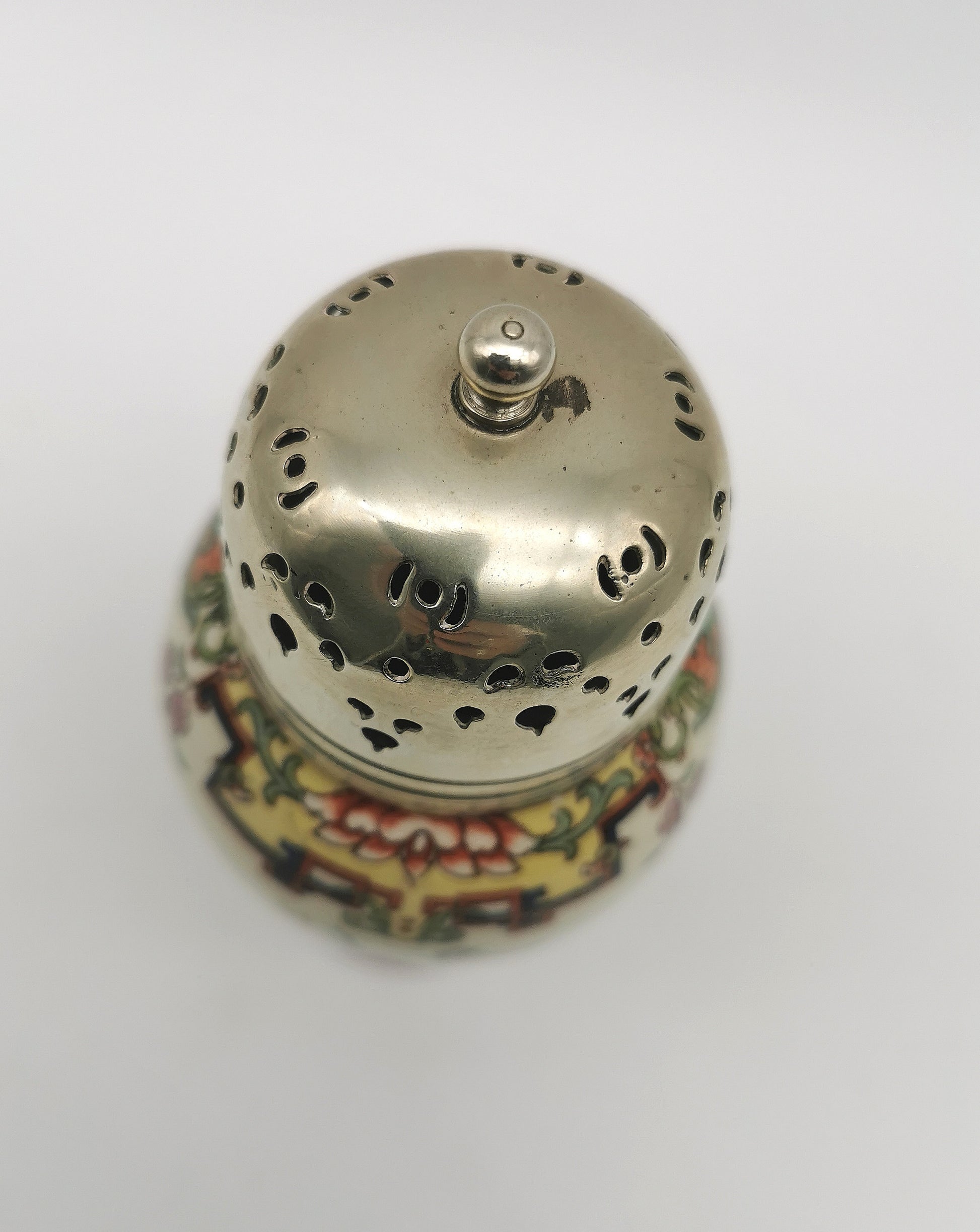 Antique H.M. & Co. Ltd. "Oriental" Sugar Caster – Victorian Chinoiserie Ceramic Shaker