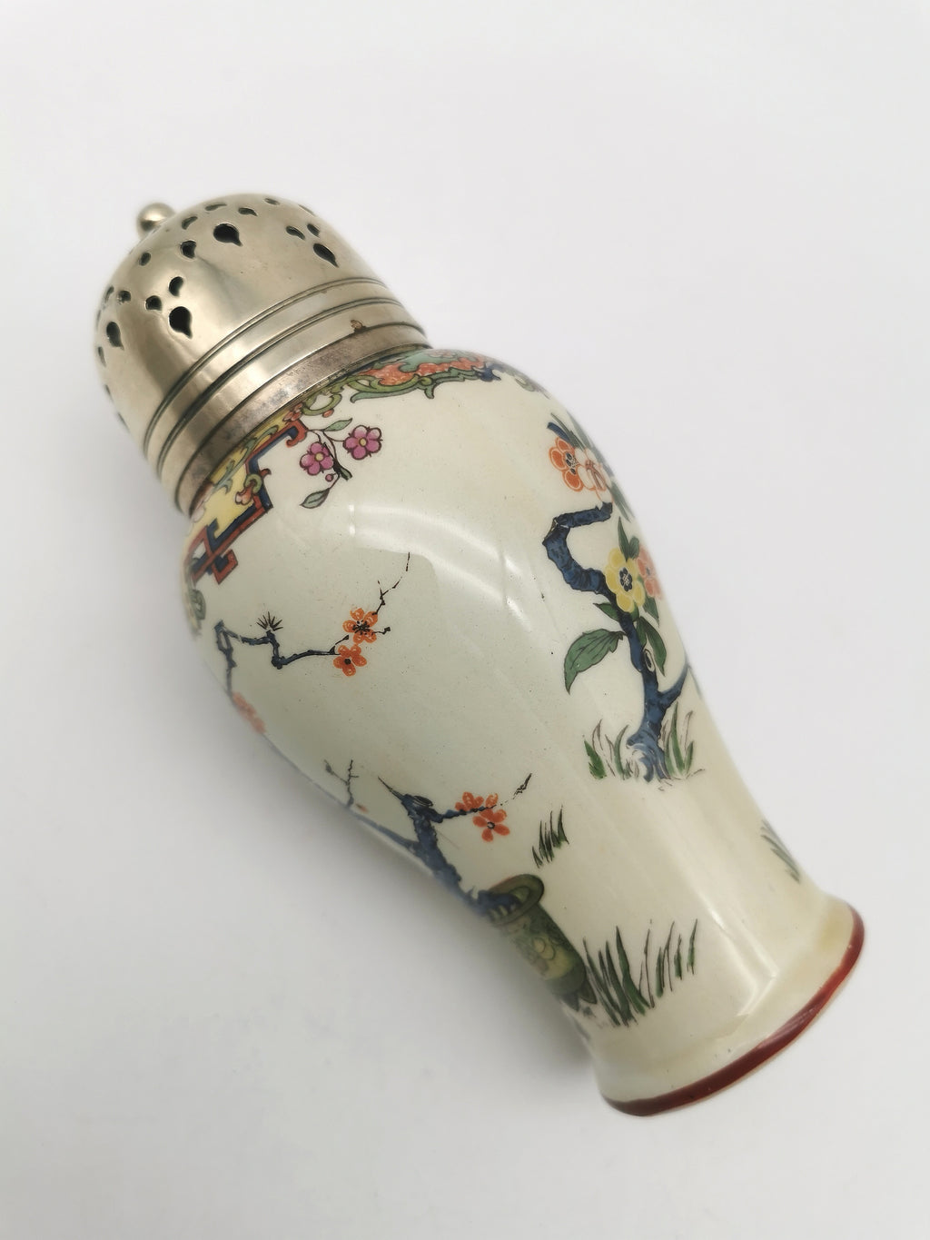 Antique H.M. & Co. Ltd. "Oriental" Sugar Caster – Victorian Chinoiserie Ceramic Shaker