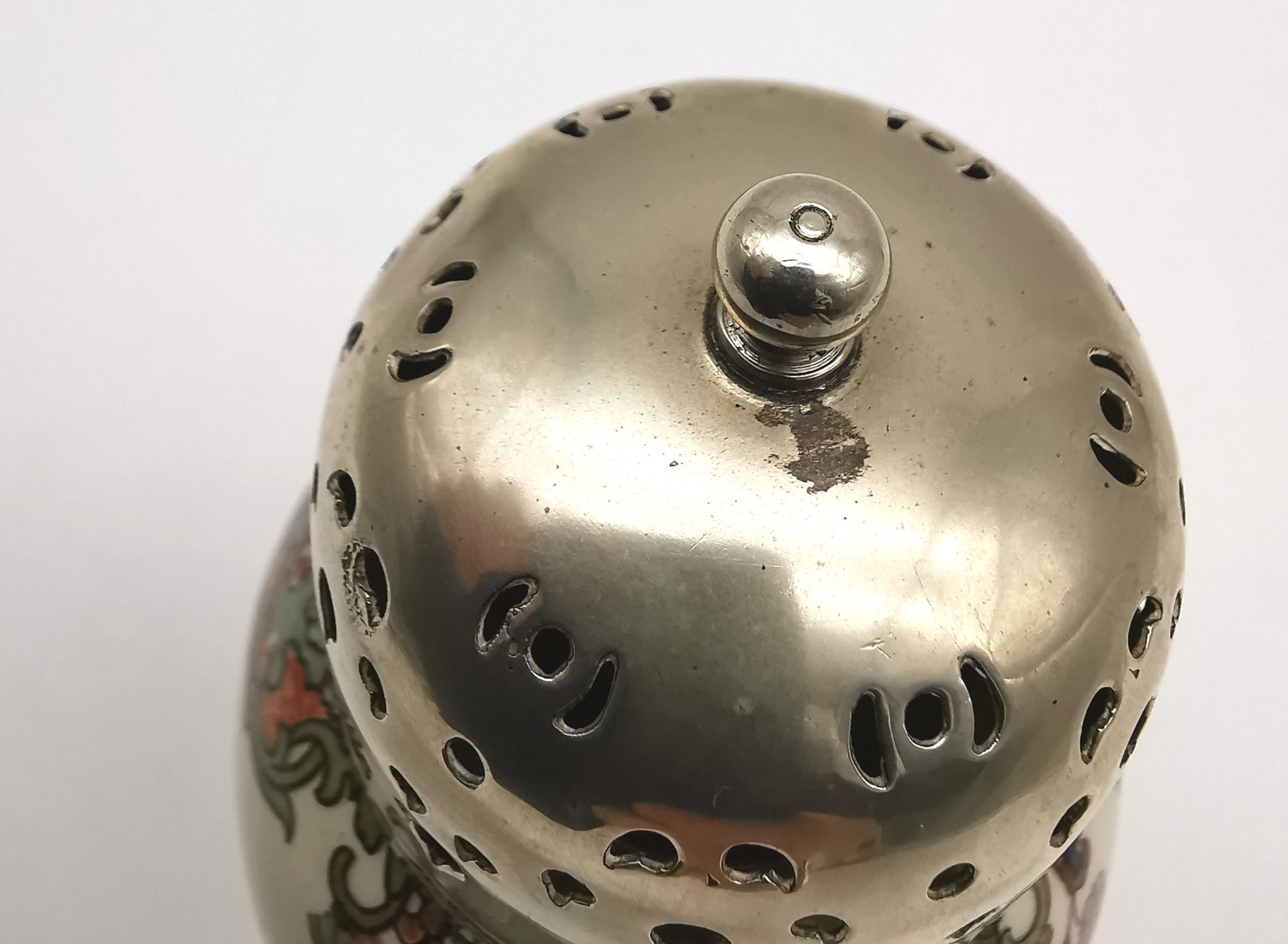 Antique H.M. & Co. Ltd. "Oriental" Sugar Caster – Victorian Chinoiserie Ceramic Shaker