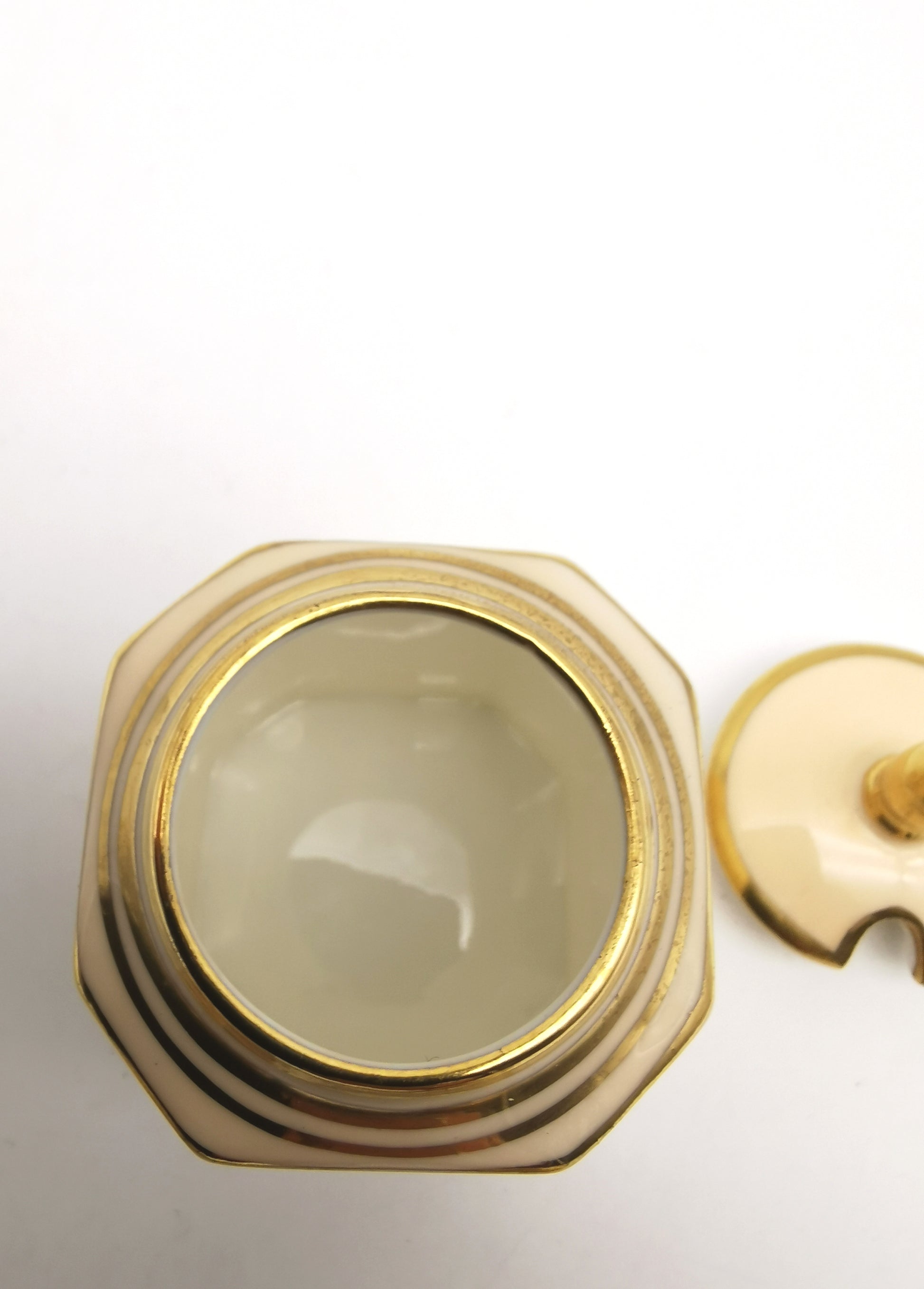 Vintage 1930s Paragon Bone China Cruet Set - Art Deco Peach & Gold Gilt