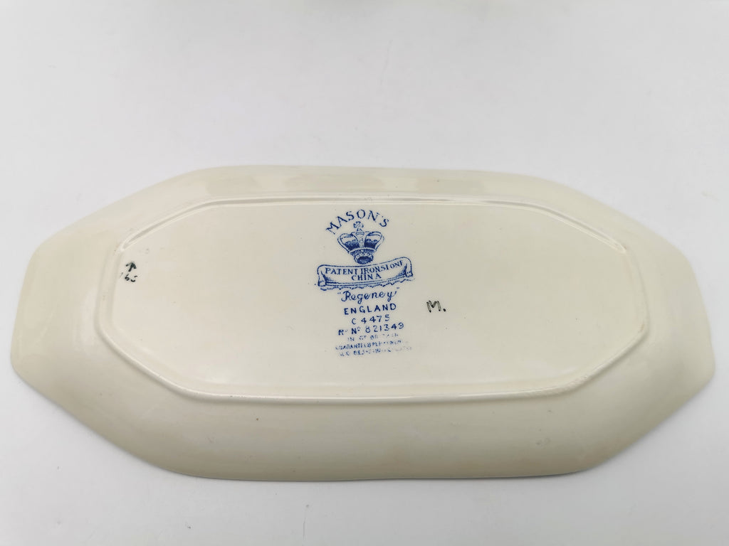 Vintage Mason's Patent Ironstone "Regency" Cruet Condiment Set with Tray