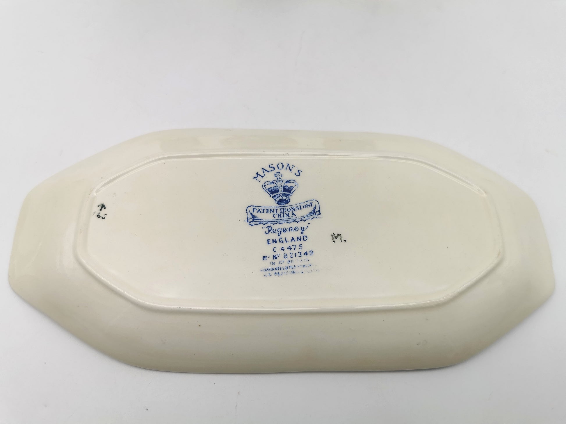 Vintage Mason's Patent Ironstone "Regency" Cruet Condiment Set with Tray
