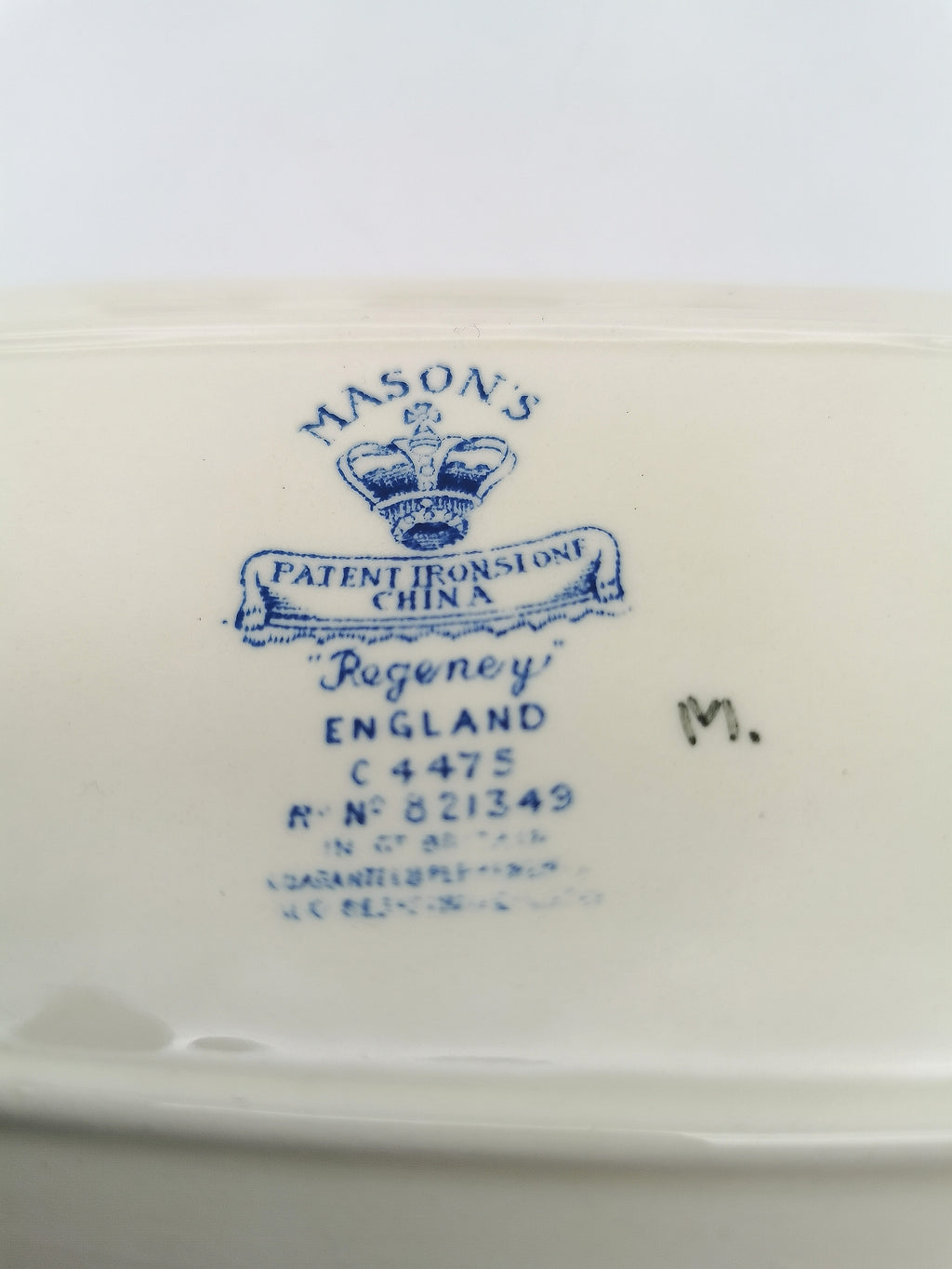 Vintage Mason's Patent Ironstone "Regency" Cruet Condiment Set with Tray
