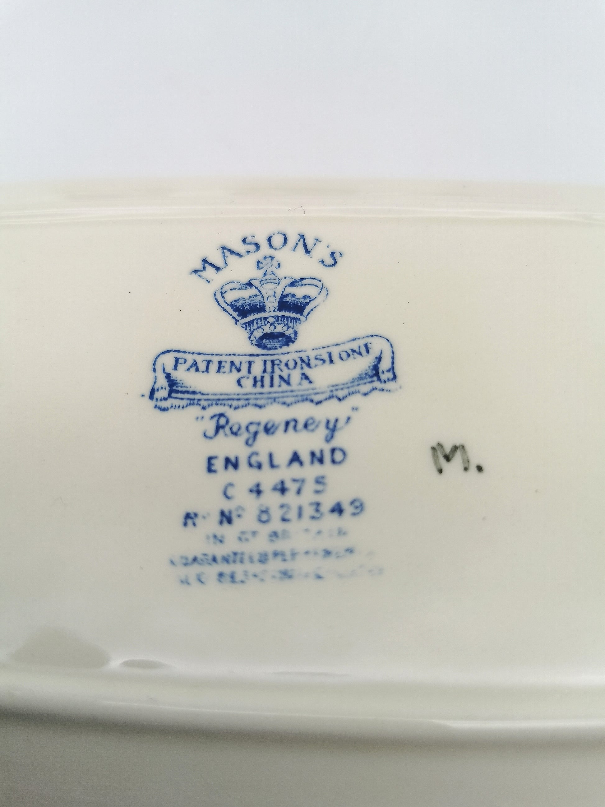 Vintage Mason's Patent Ironstone "Regency" Cruet Condiment Set with Tray