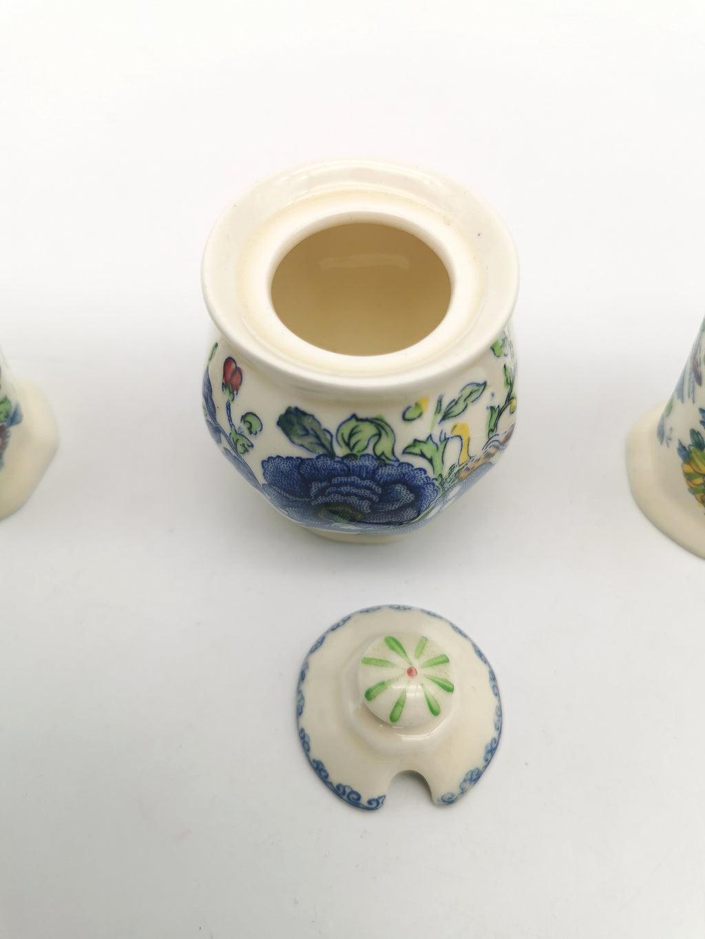 Vintage Mason's Patent Ironstone "Regency" Cruet Condiment Set with Tray