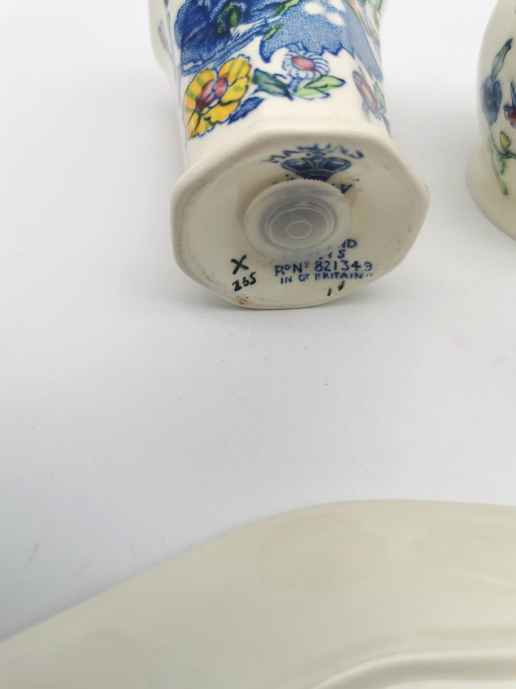 Vintage Mason's Patent Ironstone "Regency" Cruet Condiment Set with Tray