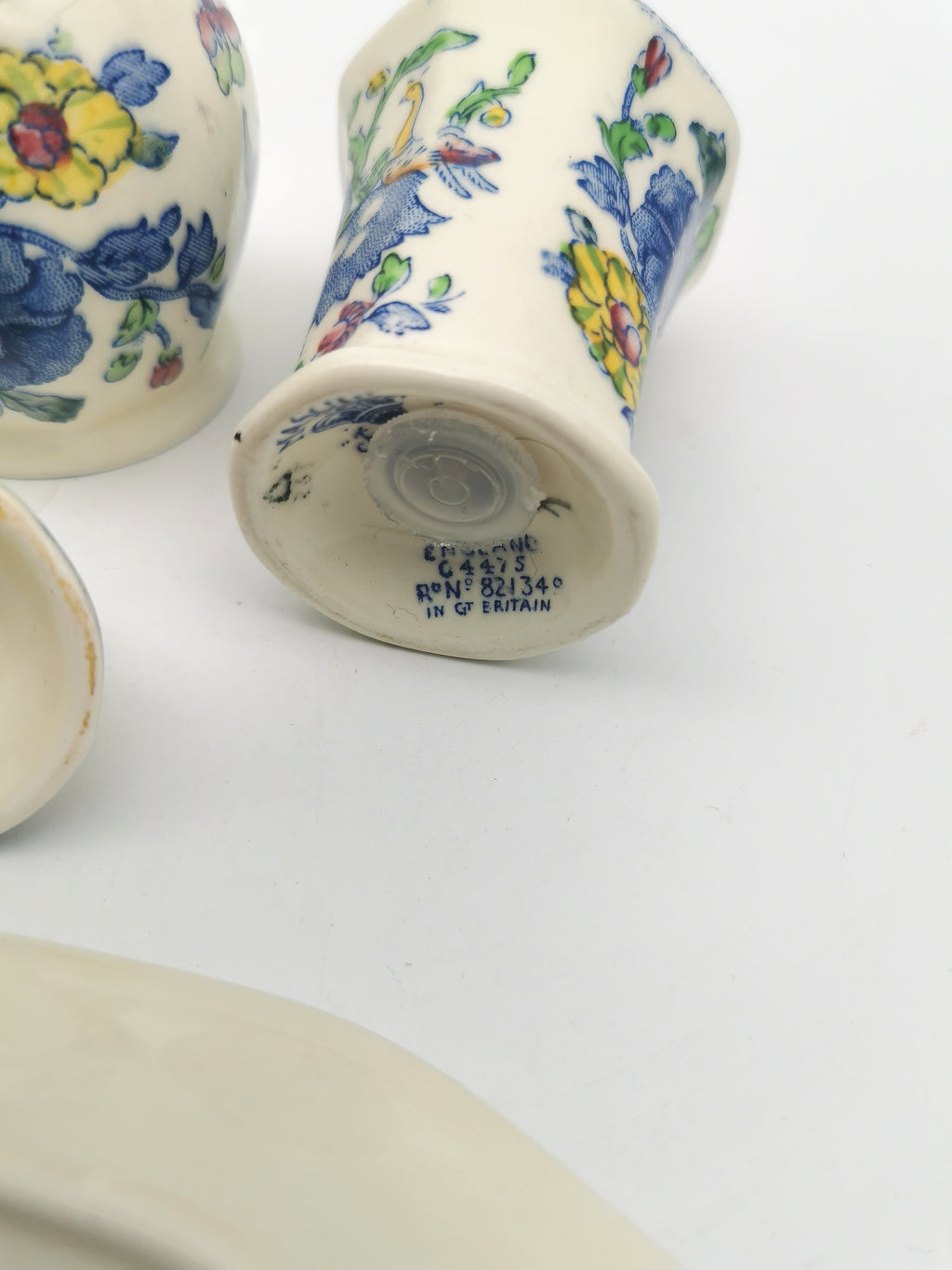 Vintage Mason's Patent Ironstone "Regency" Cruet Condiment Set with Tray