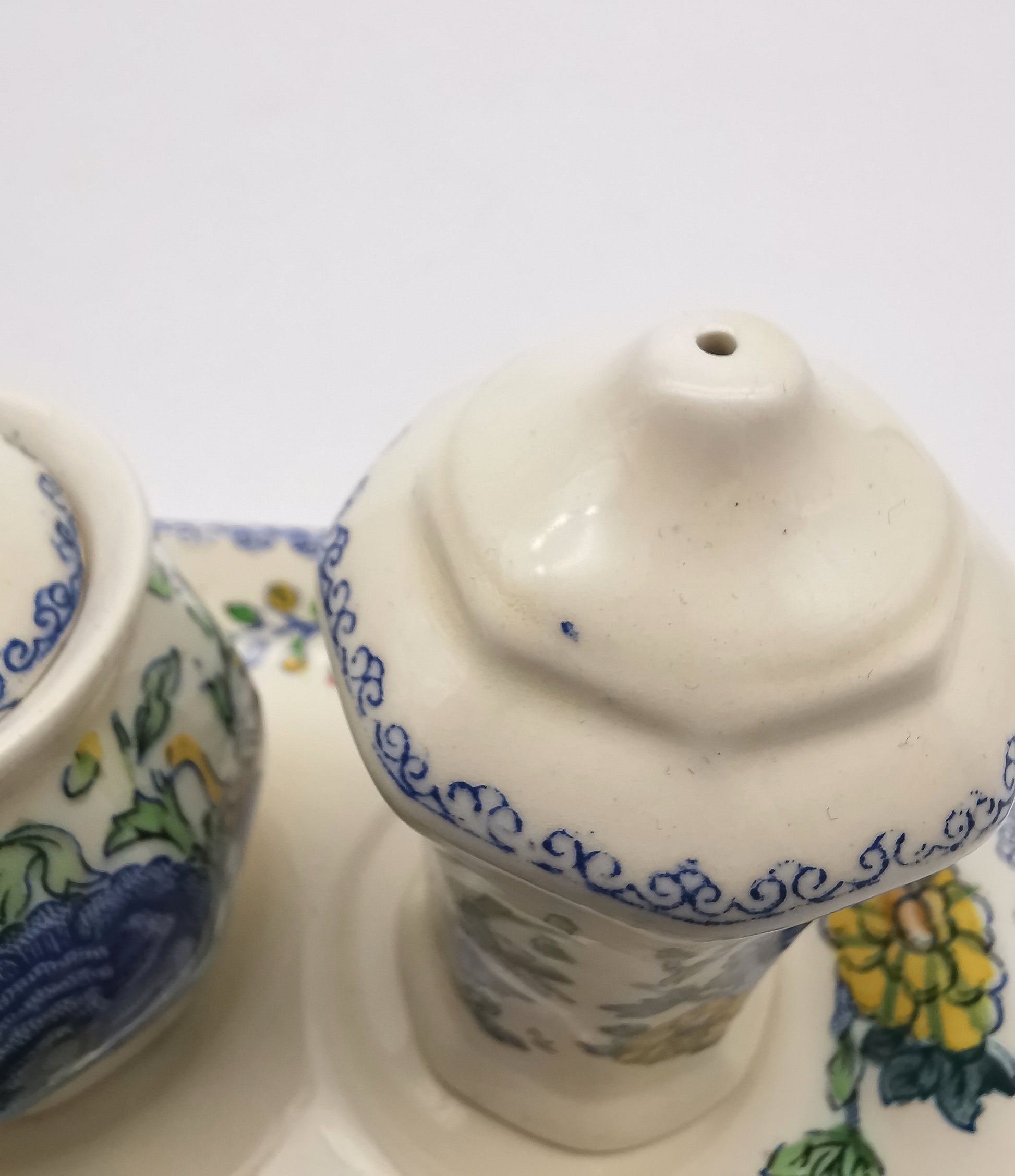 Vintage Mason's Patent Ironstone "Regency" Cruet Condiment Set with Tray