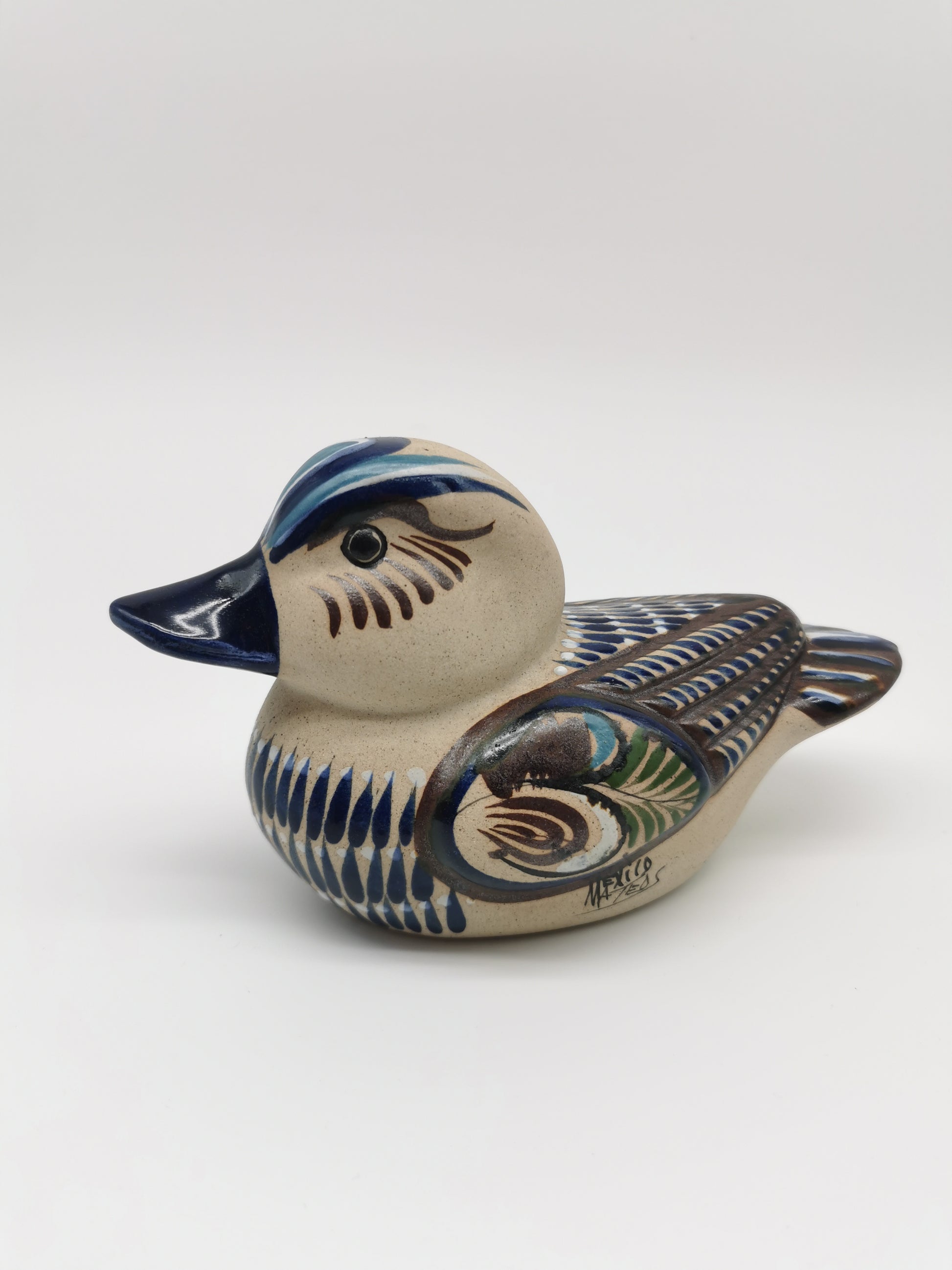 Tonala Pottery Duck Figurine, Mexico