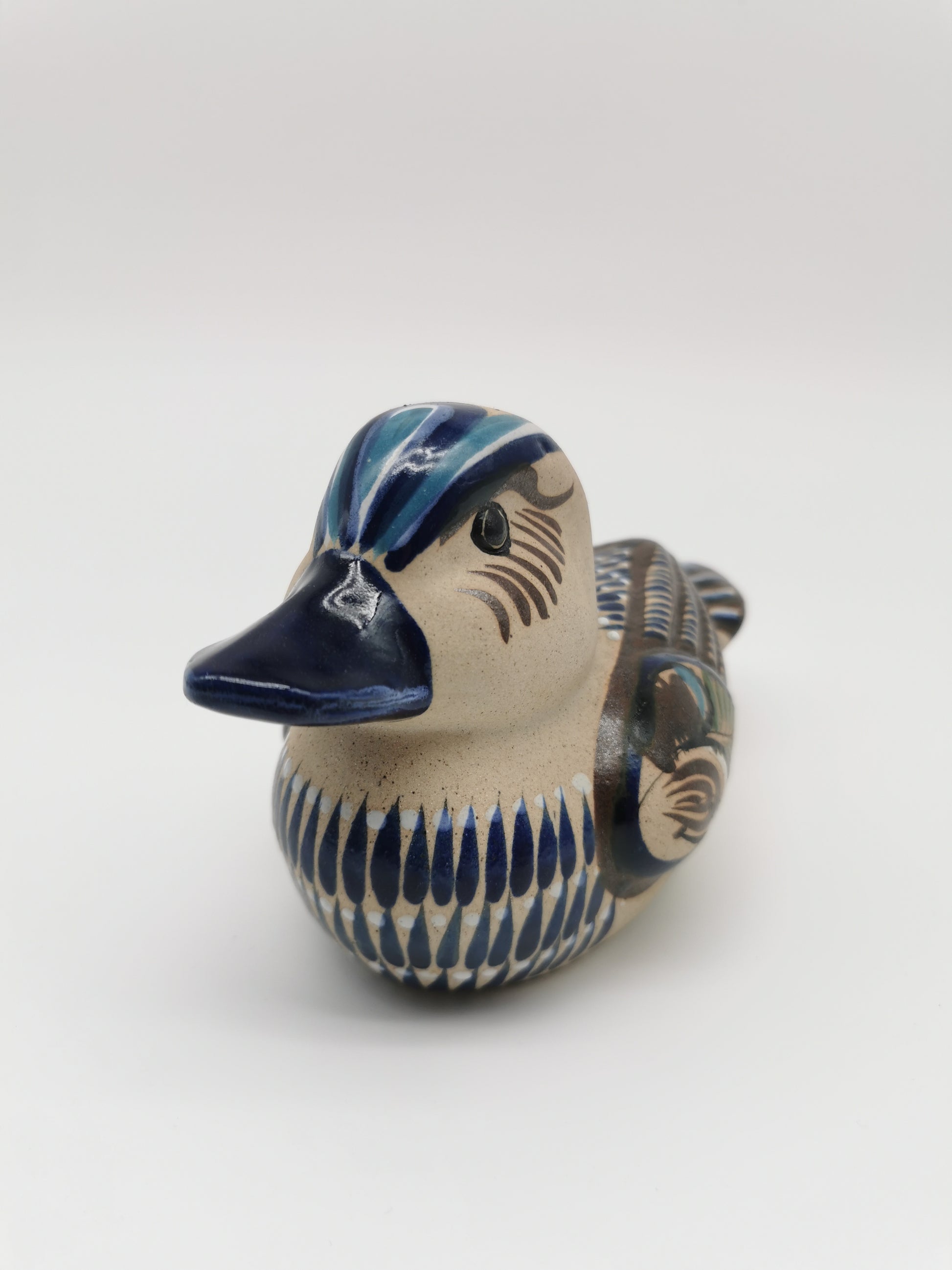 Tonala Pottery Duck Figurine, Mexico