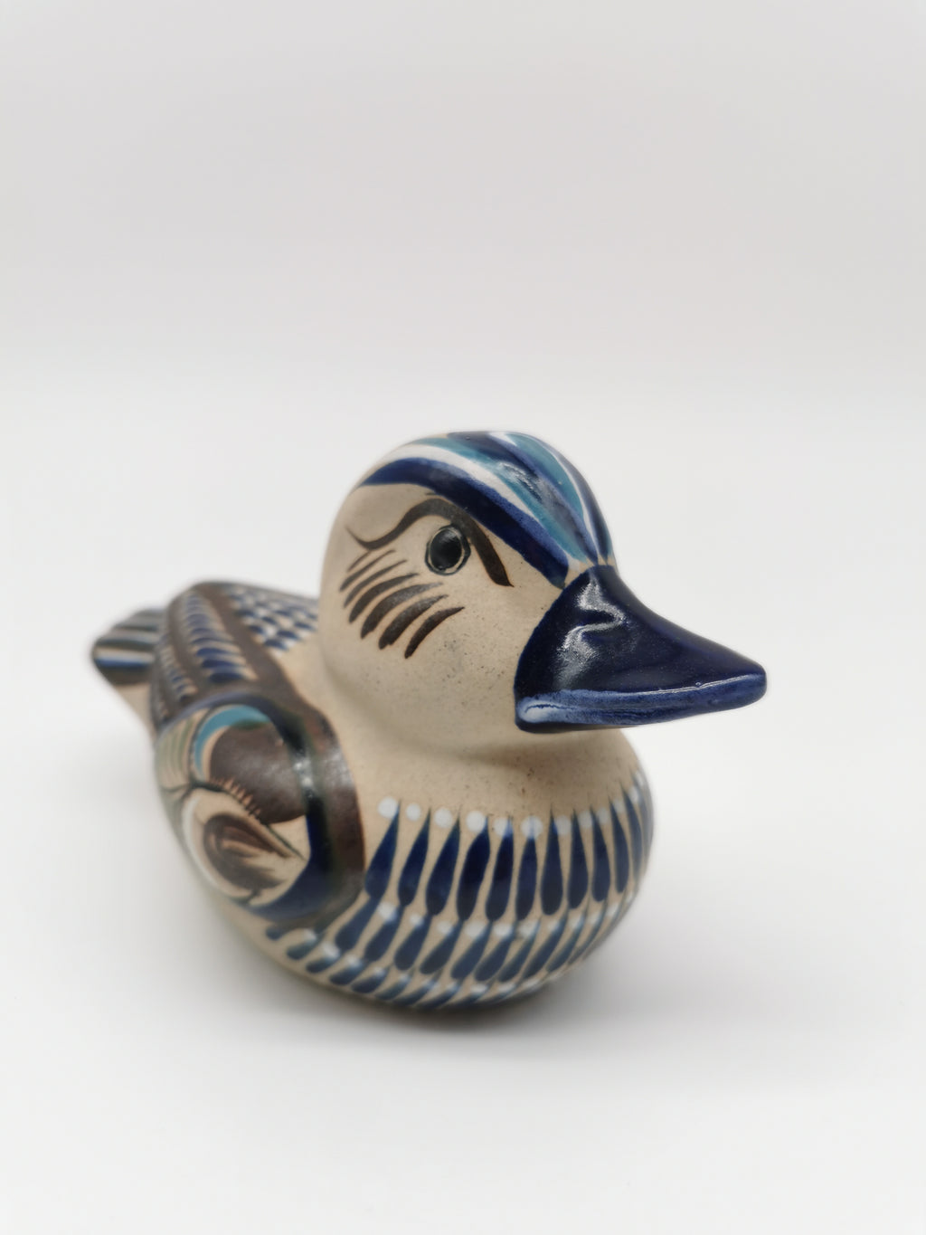 Tonala Pottery Duck Figurine, Mexico