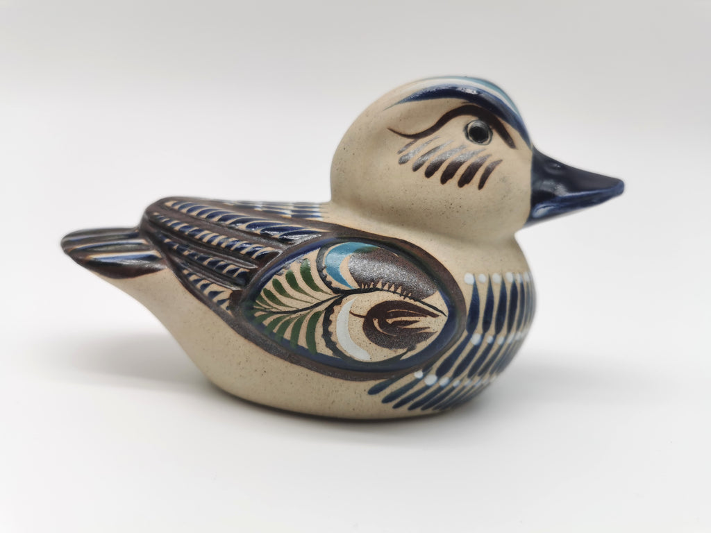 Tonala Pottery Duck Figurine, Mexico