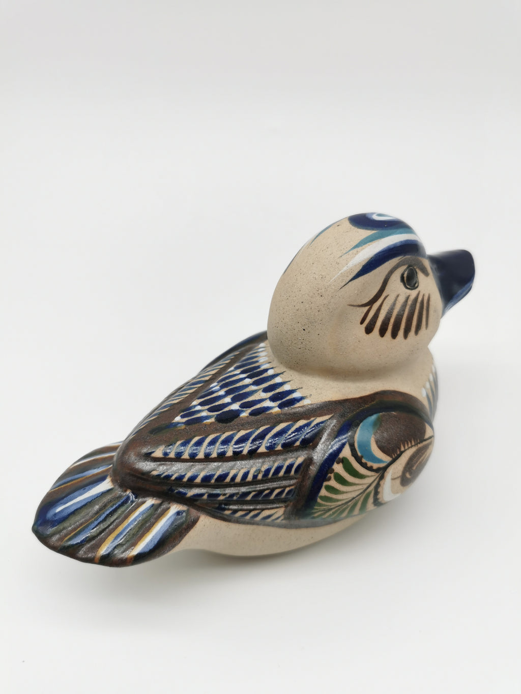 Tonala Pottery Duck Figurine, Mexico