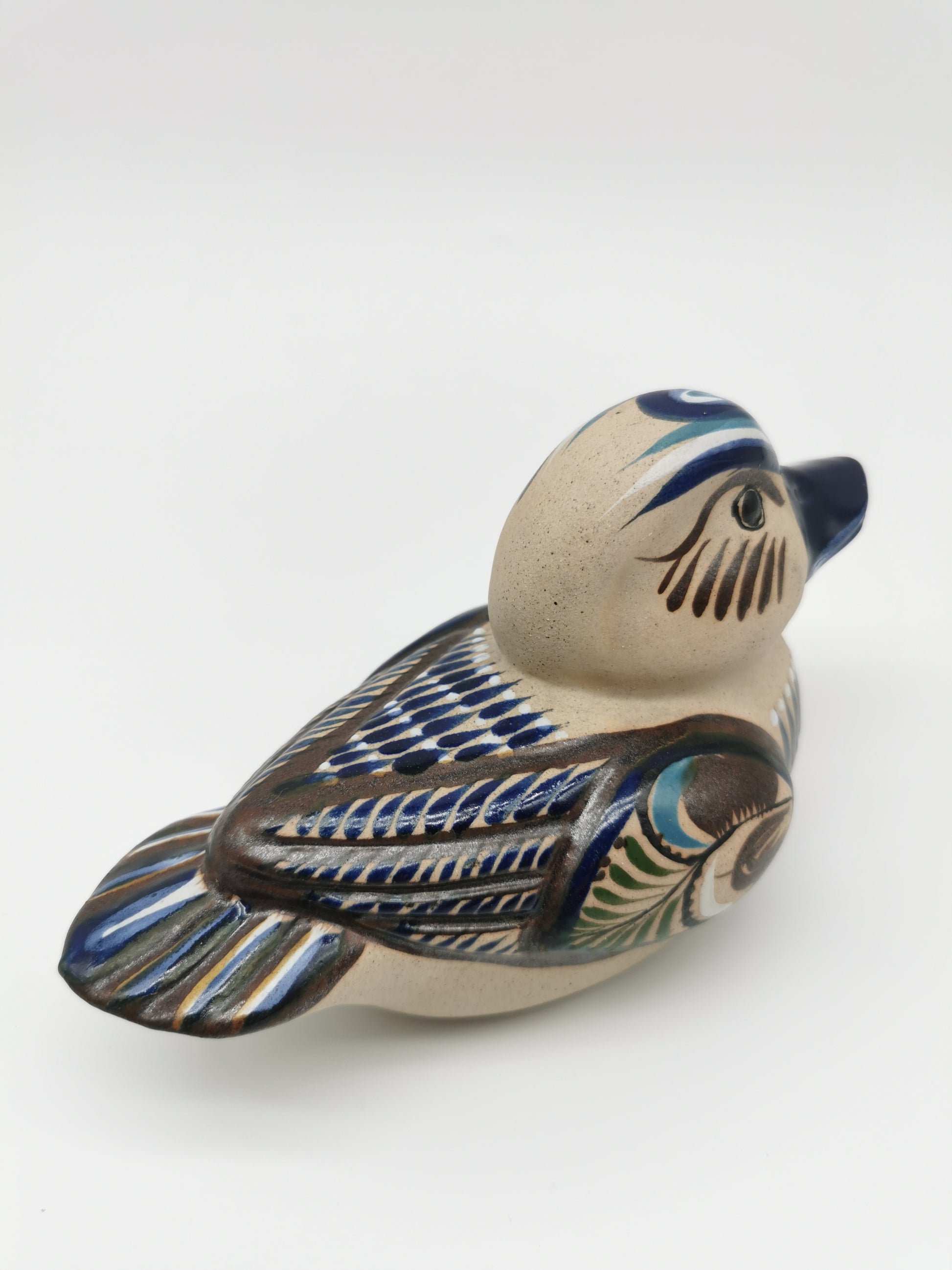Tonala Pottery Duck Figurine, Mexico