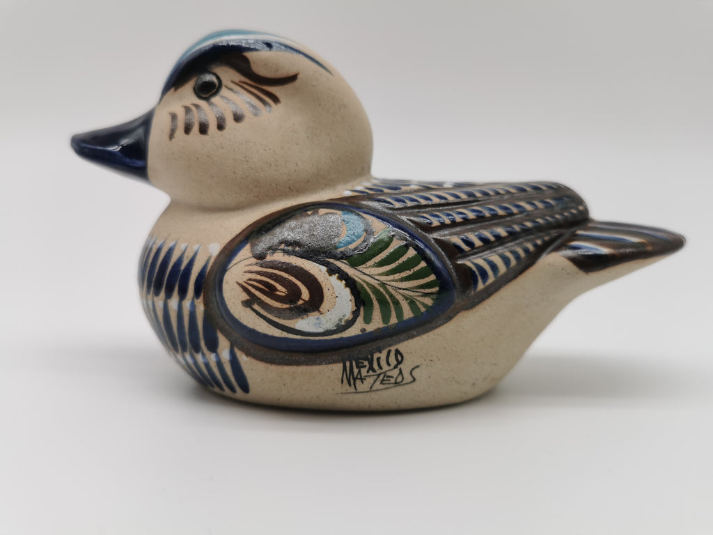 Tonala Pottery Duck Figurine, Mexico