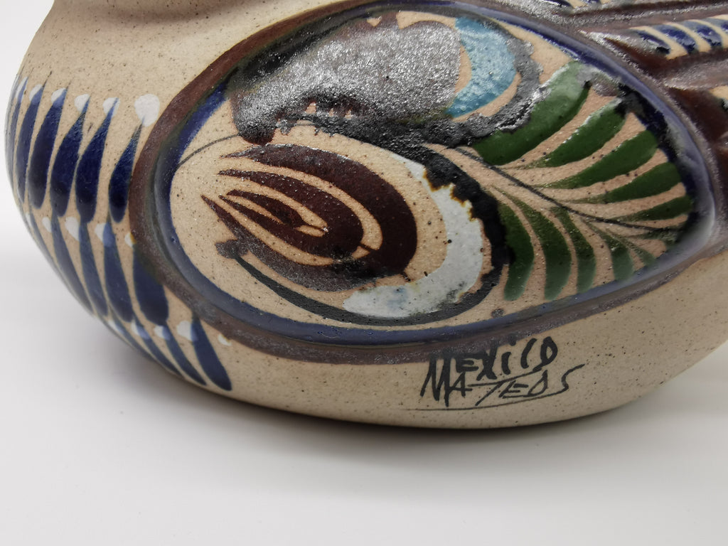 Tonala Pottery Duck Figurine, Mexico