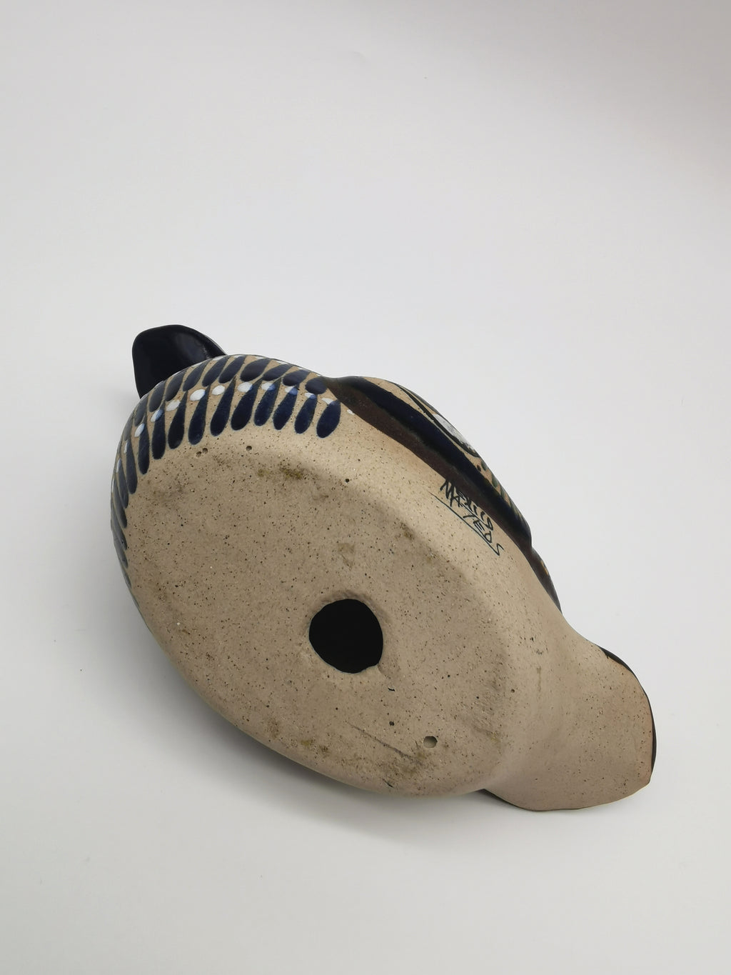 Tonala Pottery Duck Figurine, Mexico