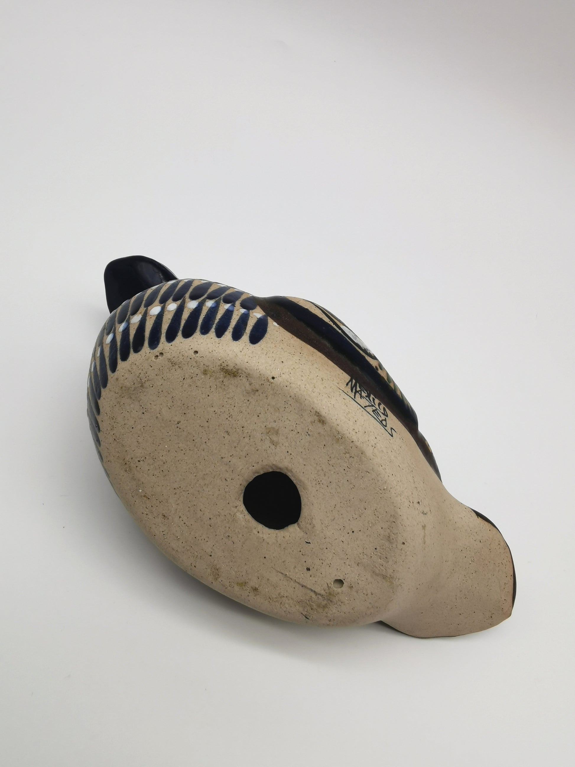 Tonala Pottery Duck Figurine, Mexico