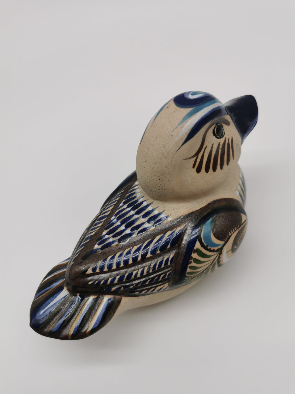 Tonala Pottery Duck Figurine, Mexico