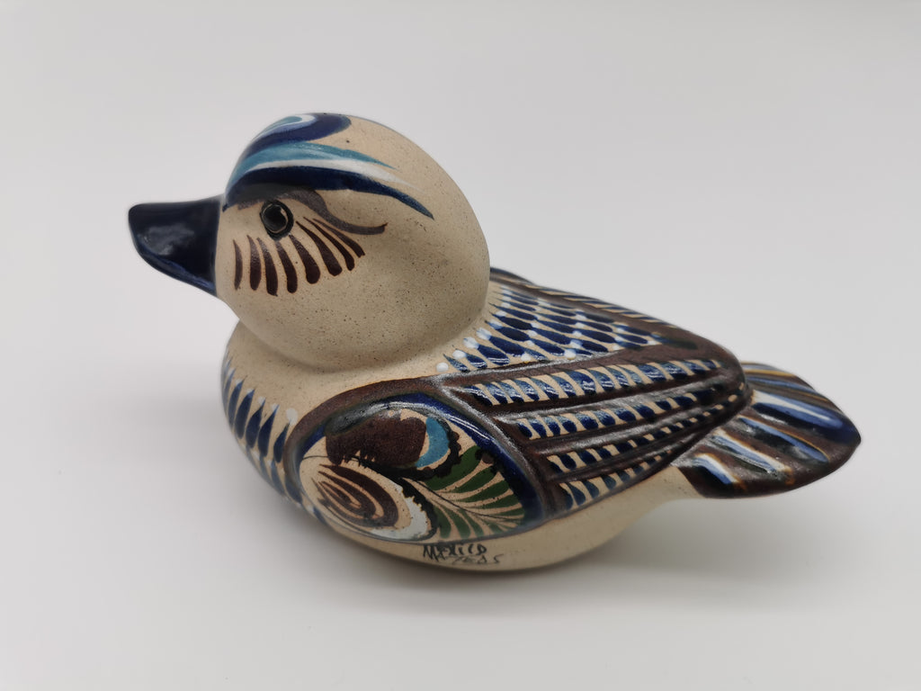 Tonala Pottery Duck Figurine, Mexico