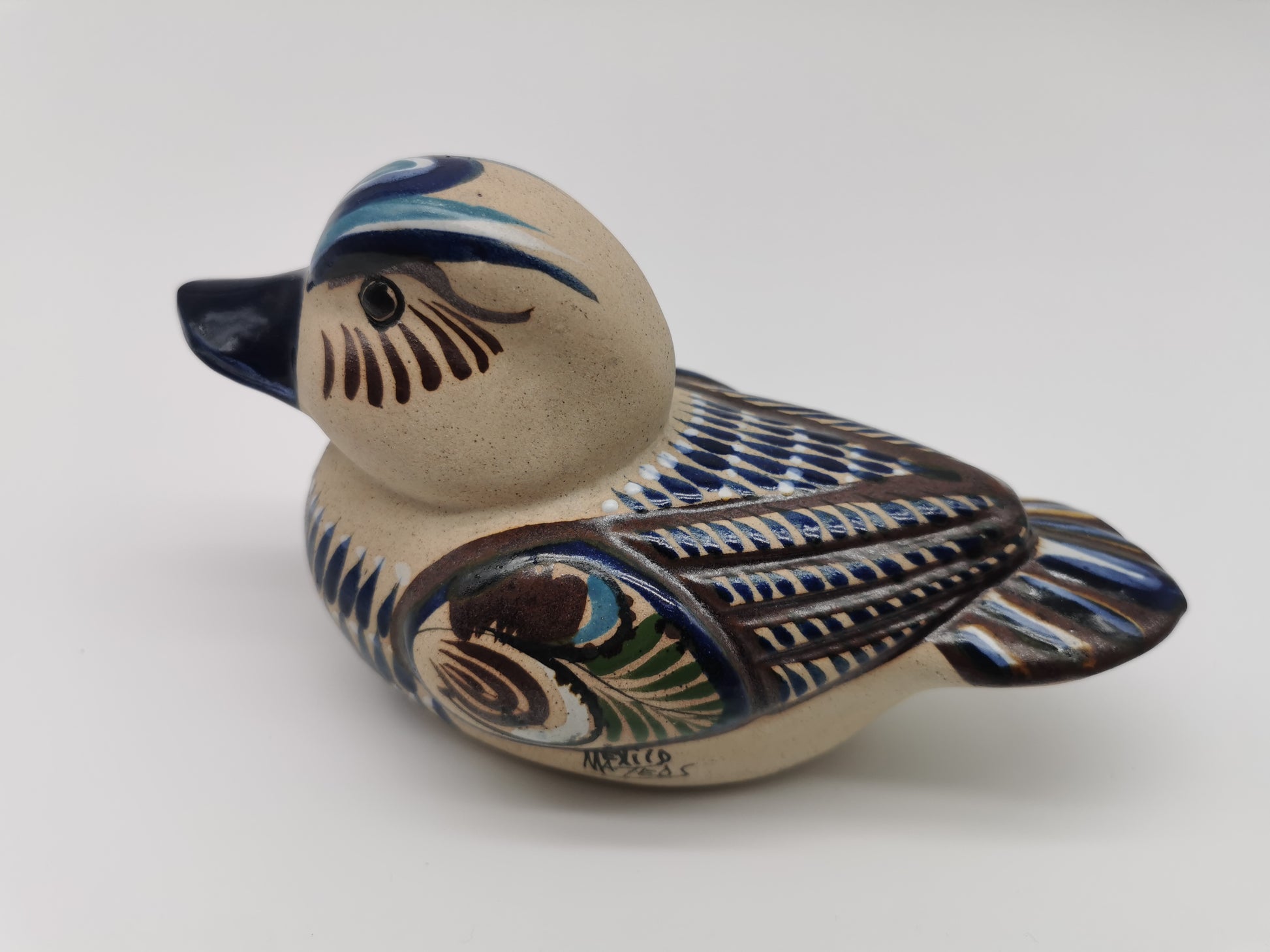 Tonala Pottery Duck Figurine, Mexico