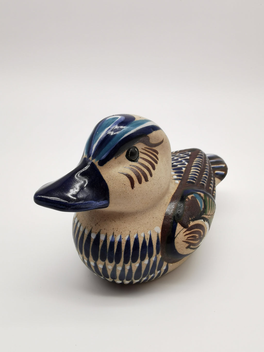 Tonala Pottery Duck Figurine, Mexico