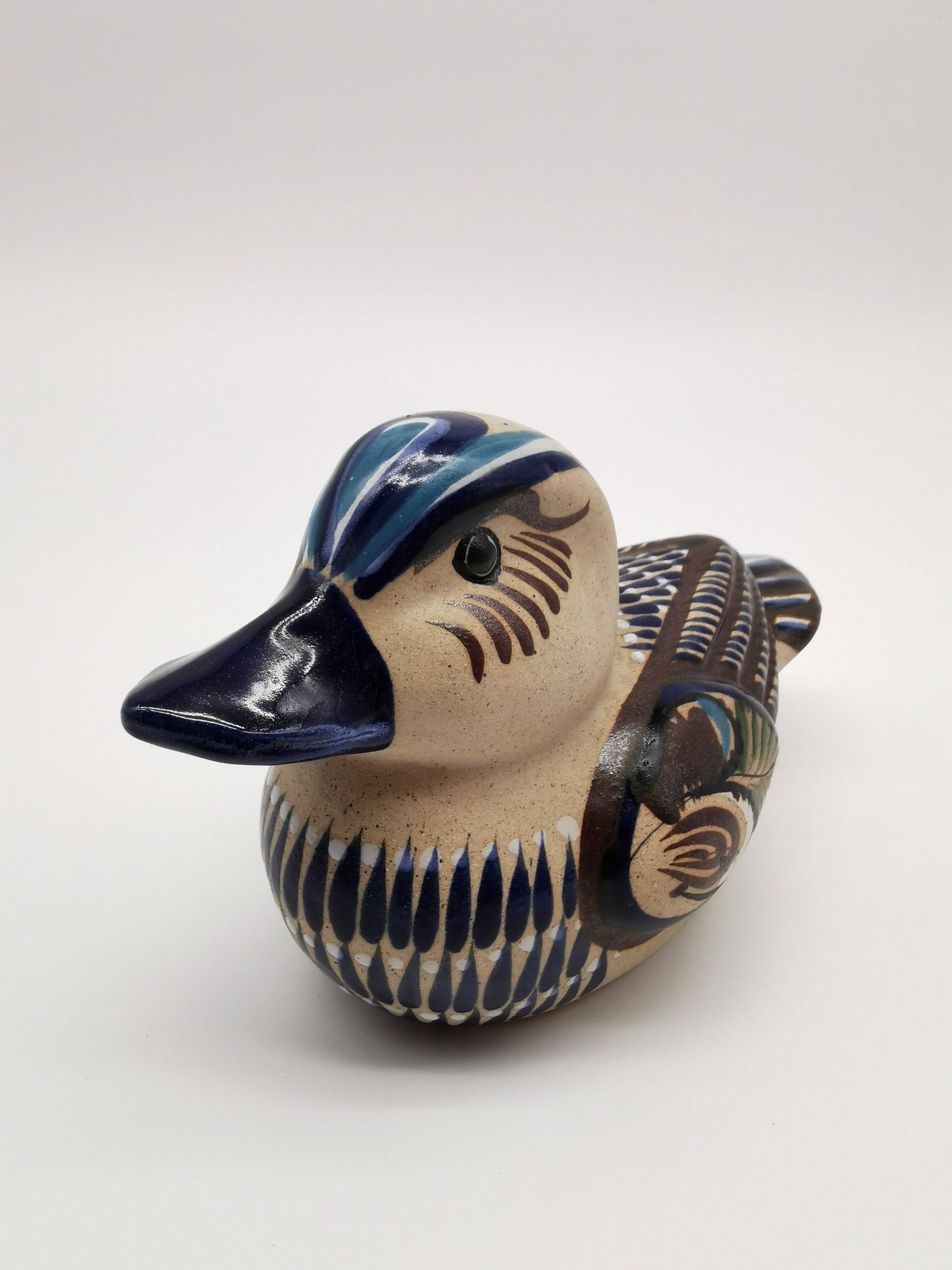 Tonala Pottery Duck Figurine, Mexico
