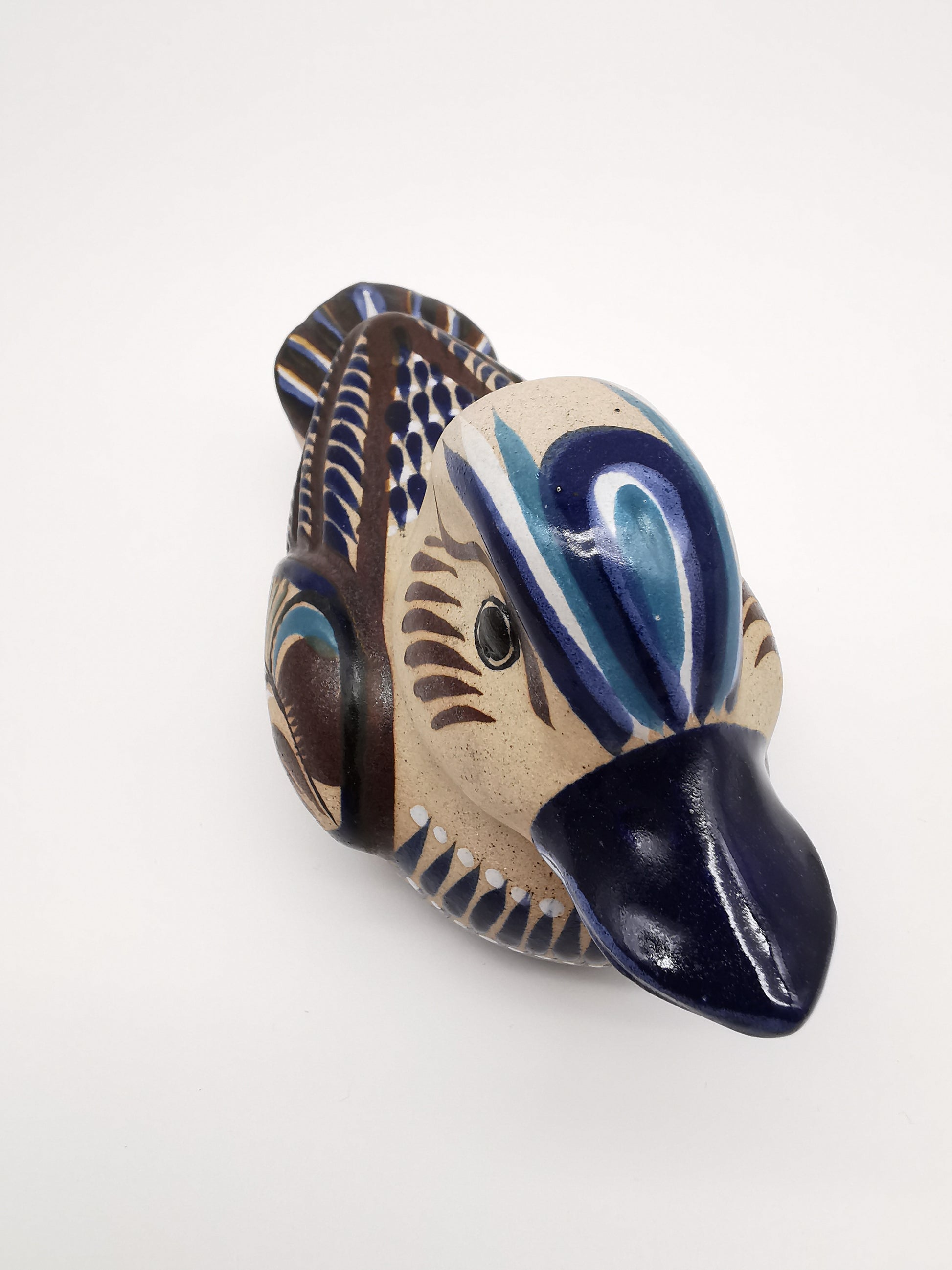 Tonala Pottery Duck Figurine, Mexico