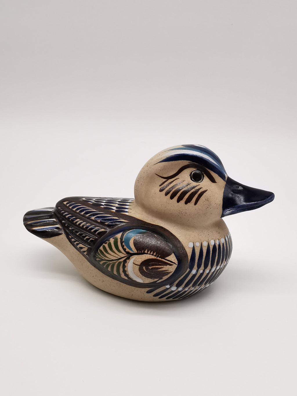 Tonala Pottery Duck Figurine, Mexico