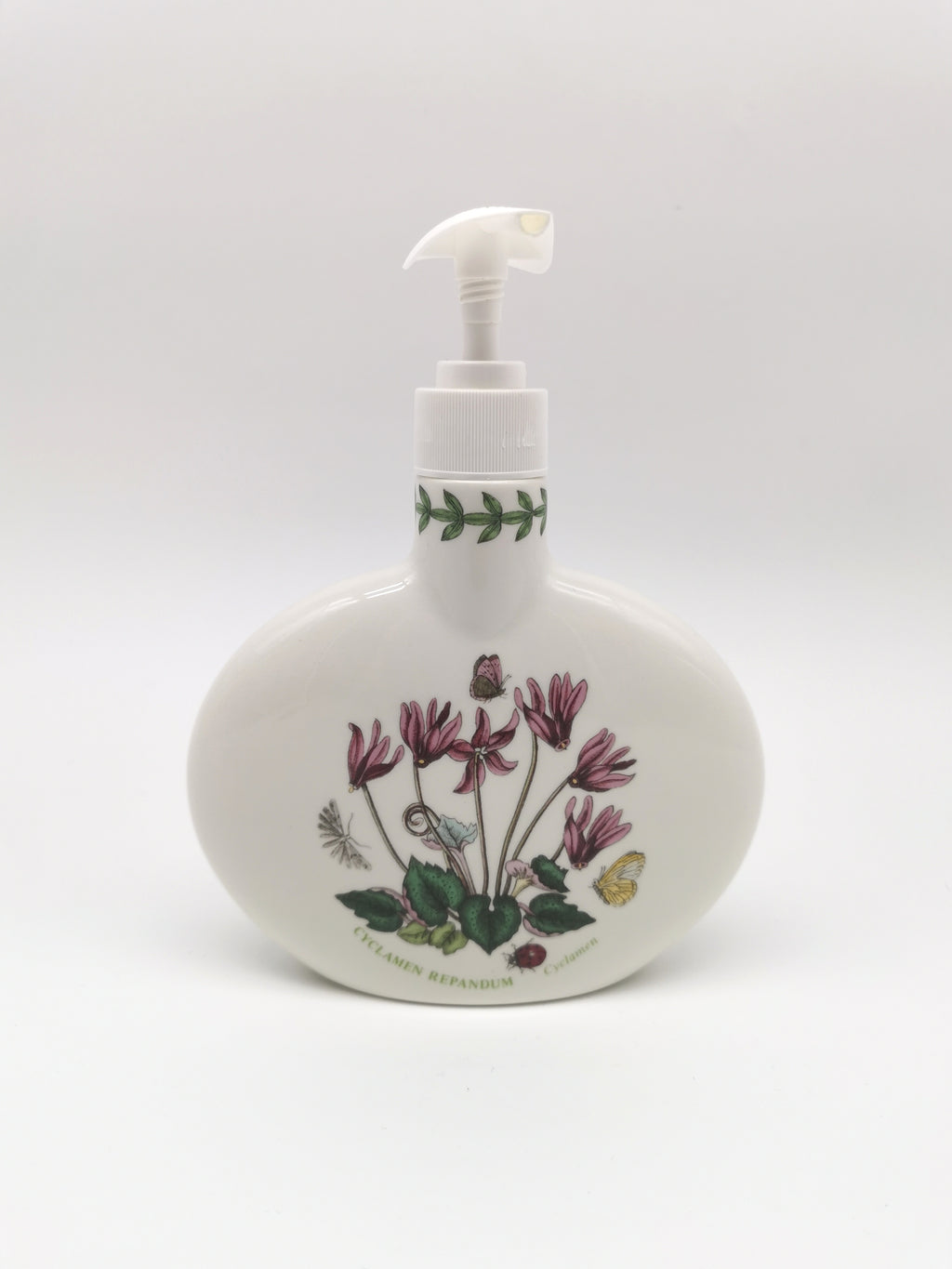 Portmeirion Botanic Garden Cyclamen Repandum Oval Soap / Lotion Dispenser