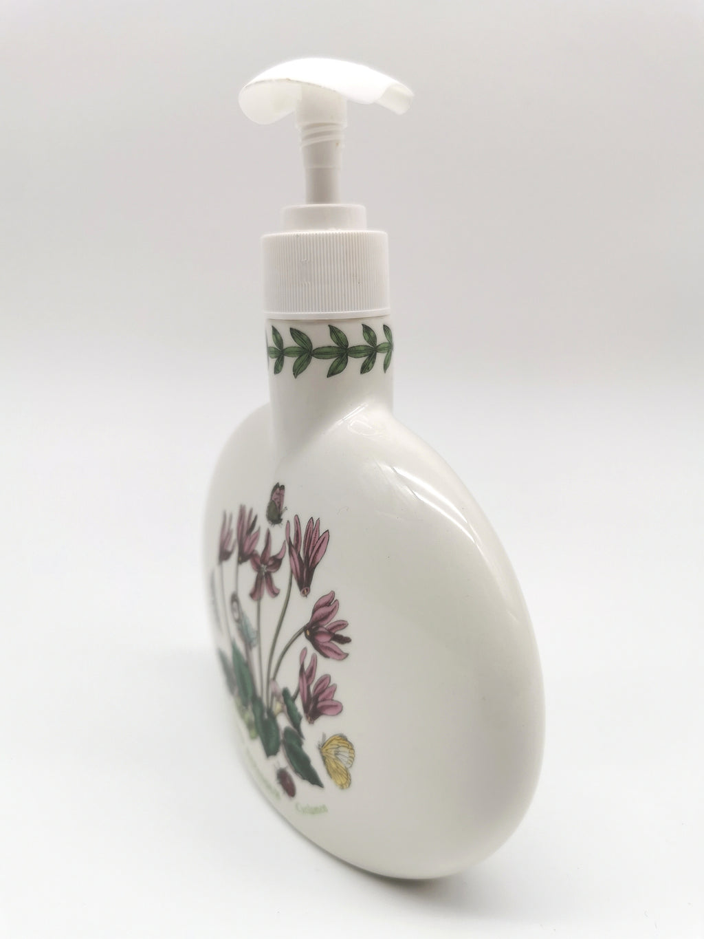 Portmeirion Botanic Garden Cyclamen Repandum Oval Soap / Lotion Dispenser