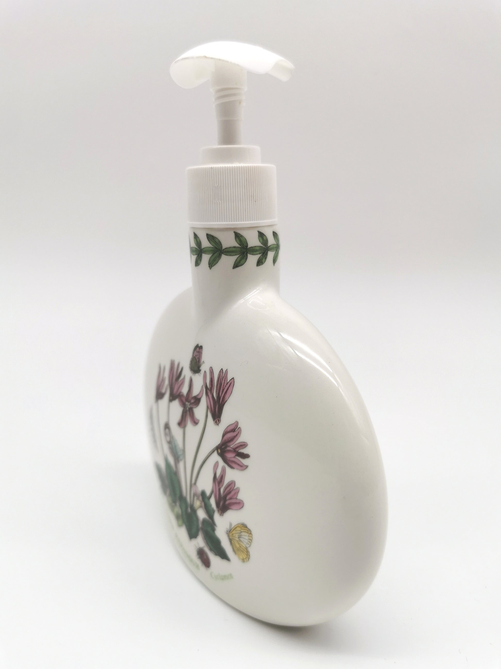 Portmeirion Botanic Garden Cyclamen Repandum Oval Soap / Lotion Dispenser
