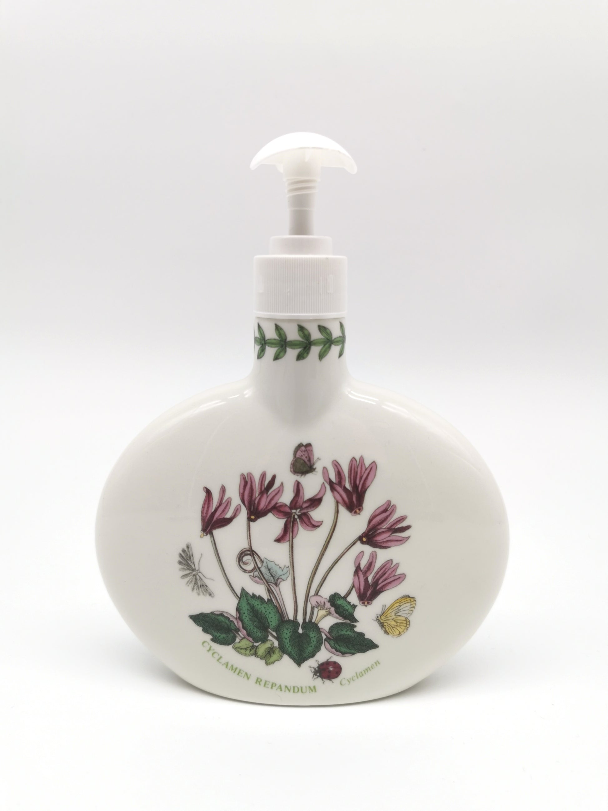 Portmeirion Botanic Garden Cyclamen Repandum Oval Soap / Lotion Dispenser