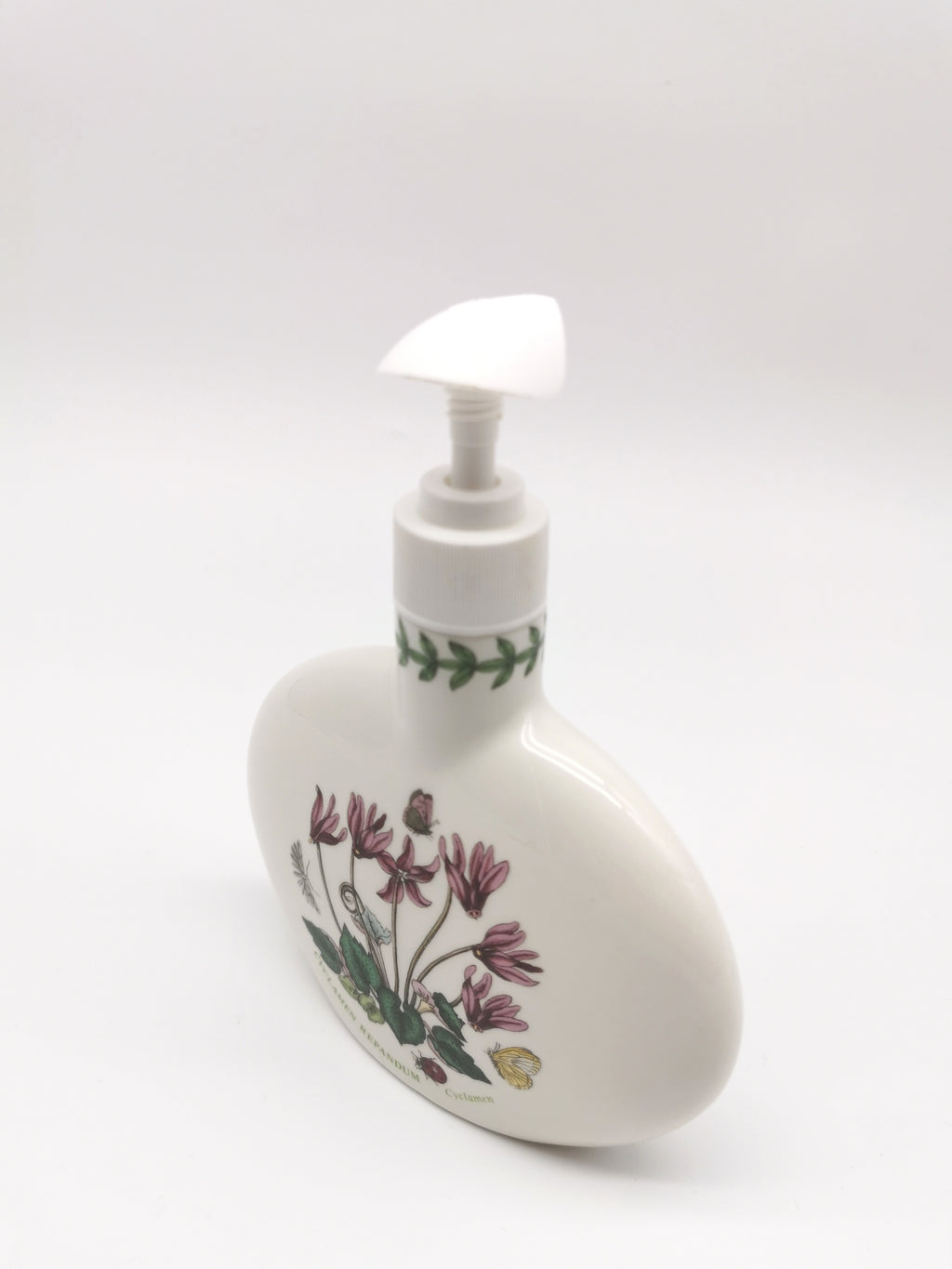 Portmeirion Botanic Garden Cyclamen Repandum Oval Soap / Lotion Dispenser