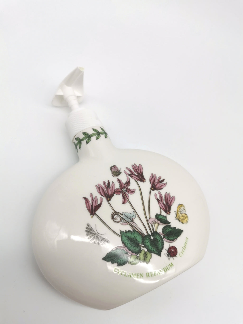 Portmeirion Botanic Garden Cyclamen Repandum Oval Soap / Lotion Dispenser
