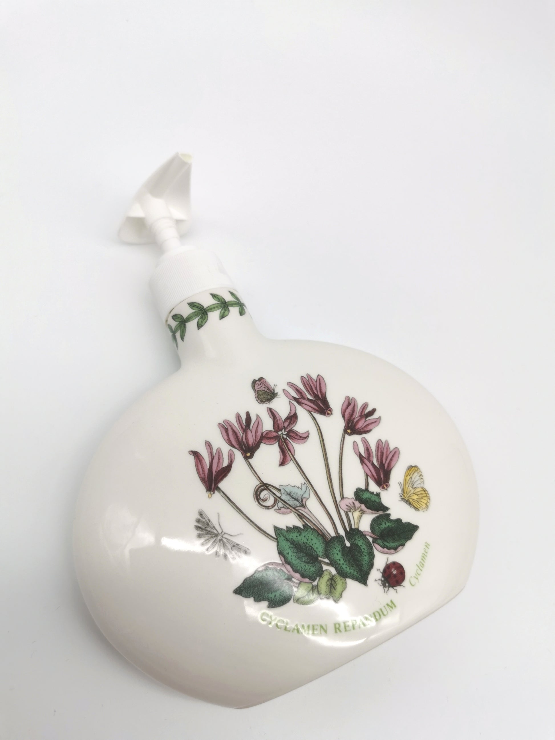Portmeirion Botanic Garden Cyclamen Repandum Oval Soap / Lotion Dispenser