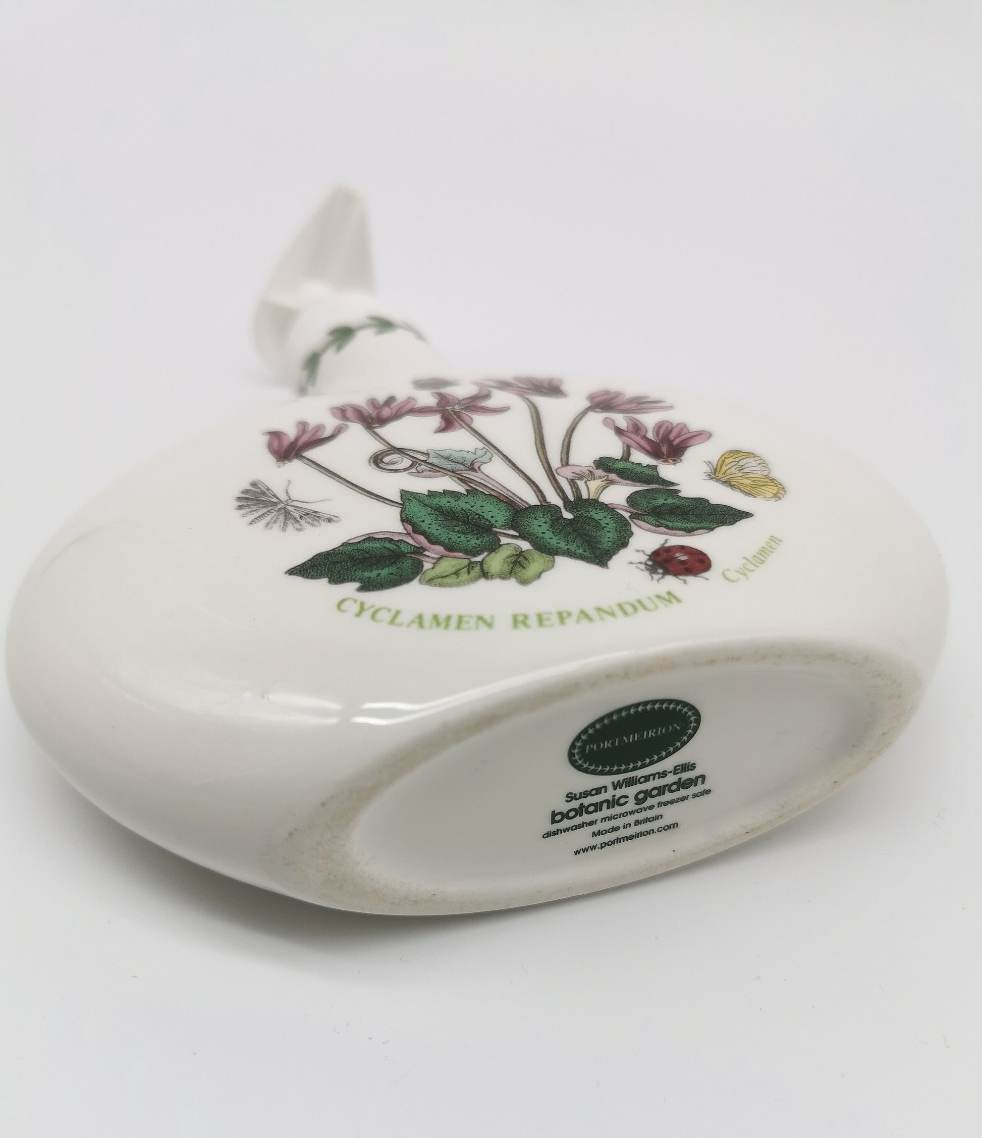 Portmeirion Botanic Garden Cyclamen Repandum Oval Soap / Lotion Dispenser