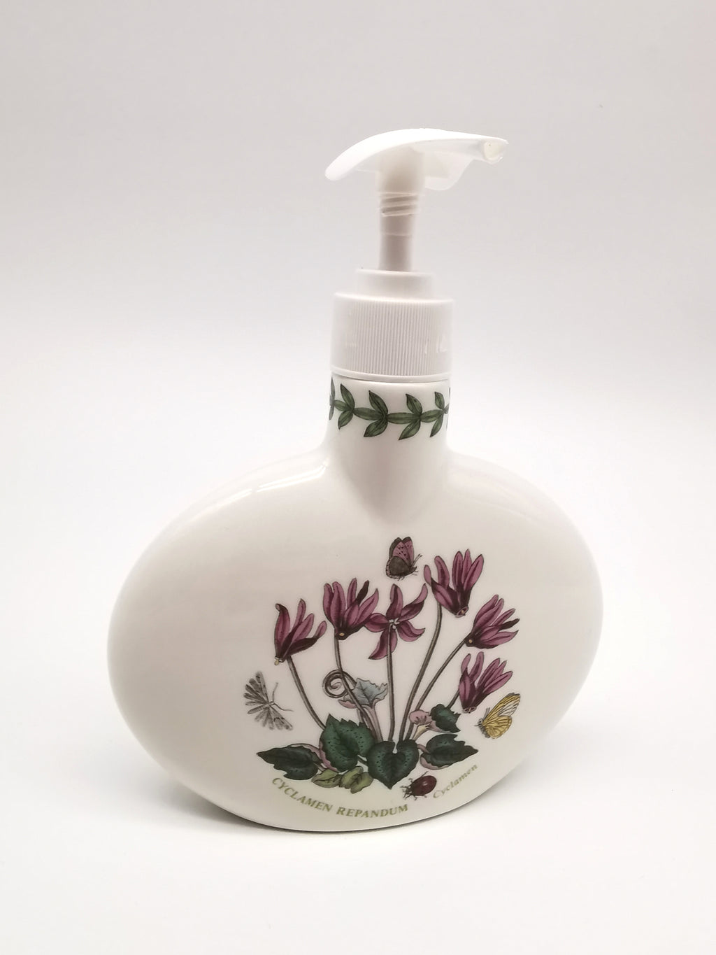 Portmeirion Botanic Garden Cyclamen Repandum Oval Soap / Lotion Dispenser