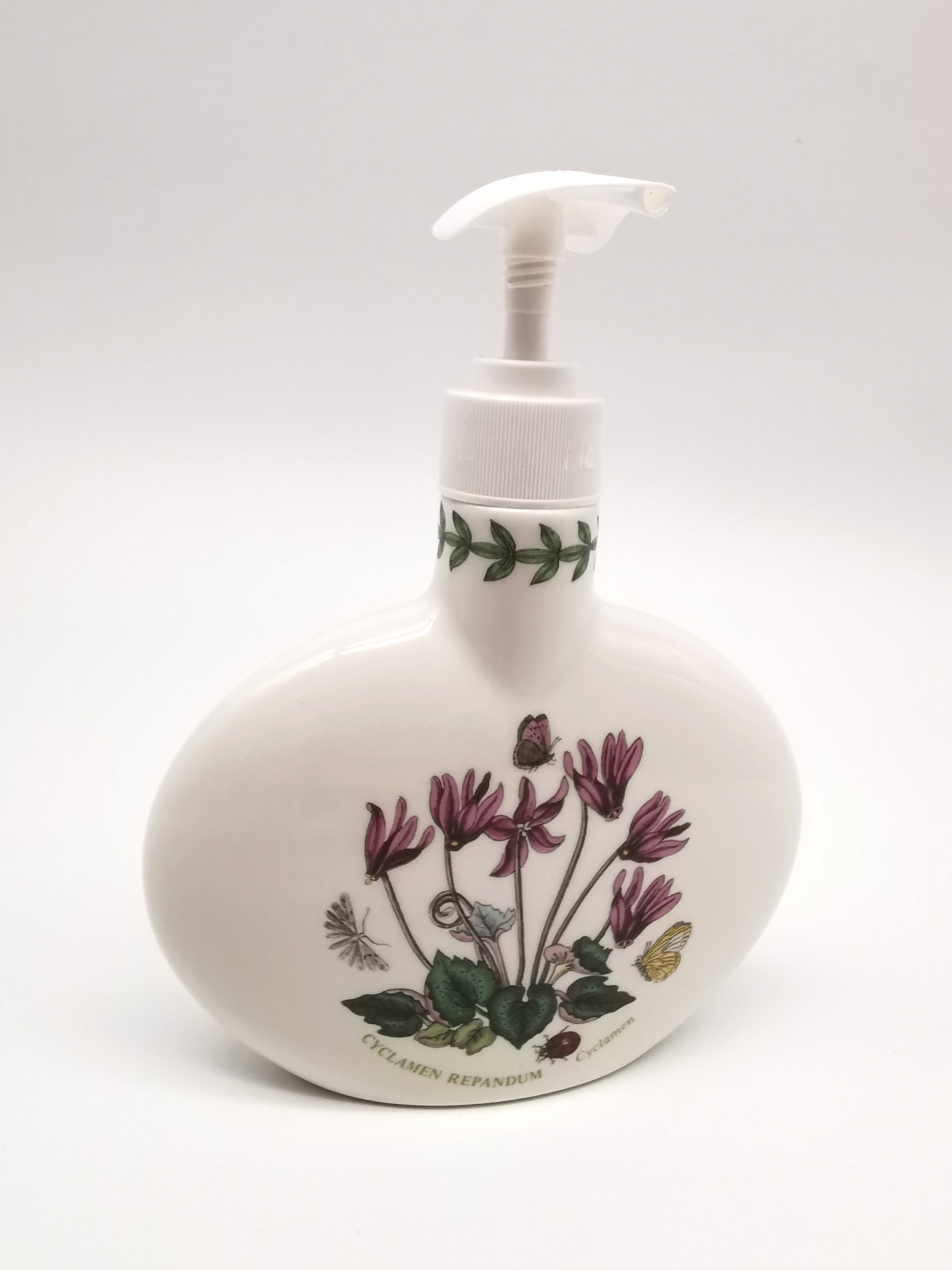 Portmeirion Botanic Garden Cyclamen Repandum Oval Soap / Lotion Dispenser