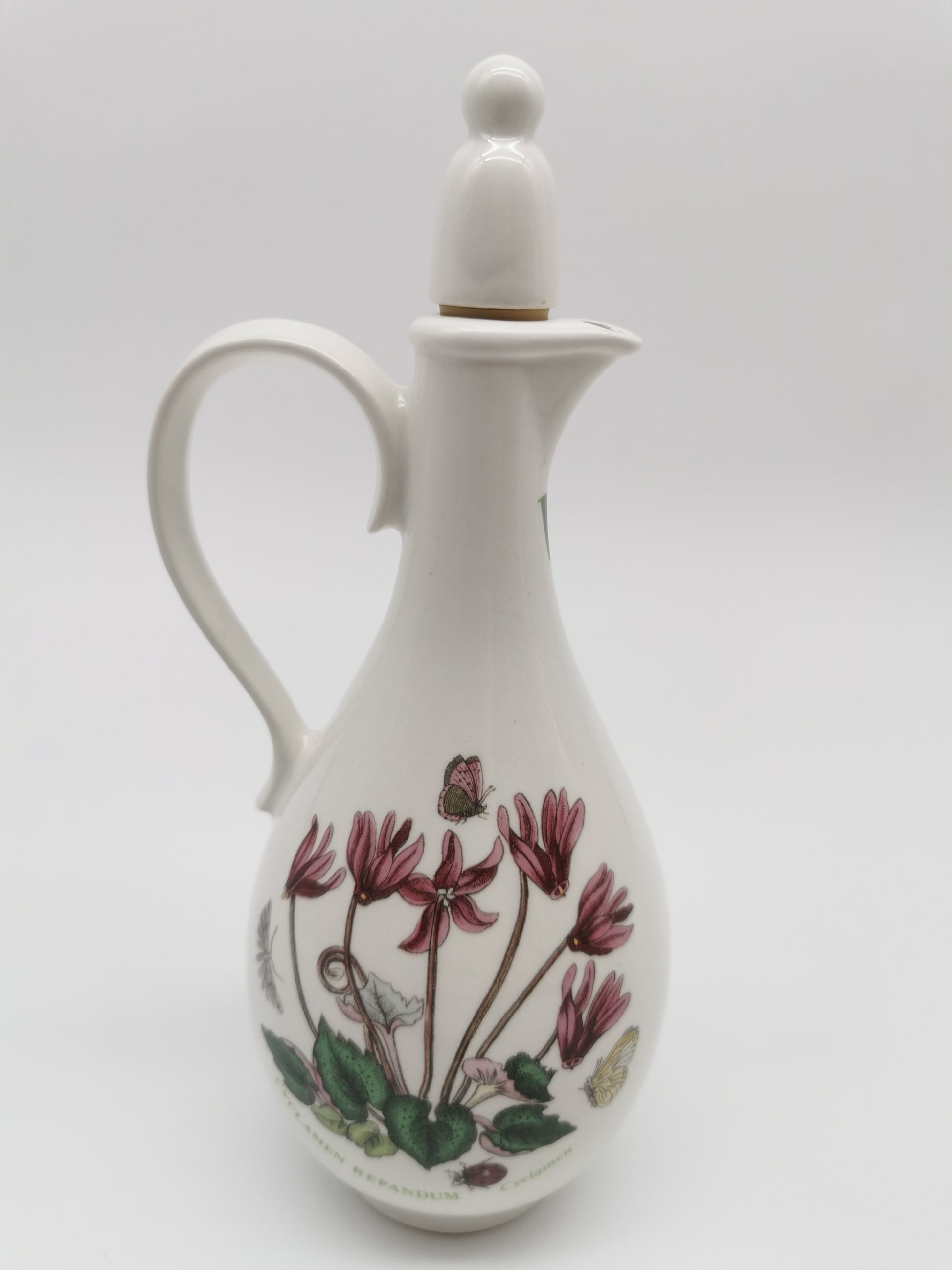 Portmeirion Botanic Garden Oil & Vinegar Cruet Set with "O" & "V" Lettering