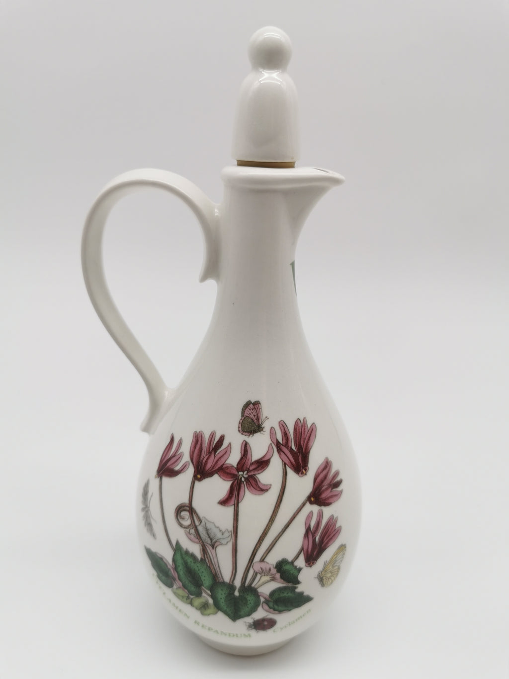 Portmeirion Botanic Garden Oil & Vinegar Cruet Set with "O" & "V" Lettering