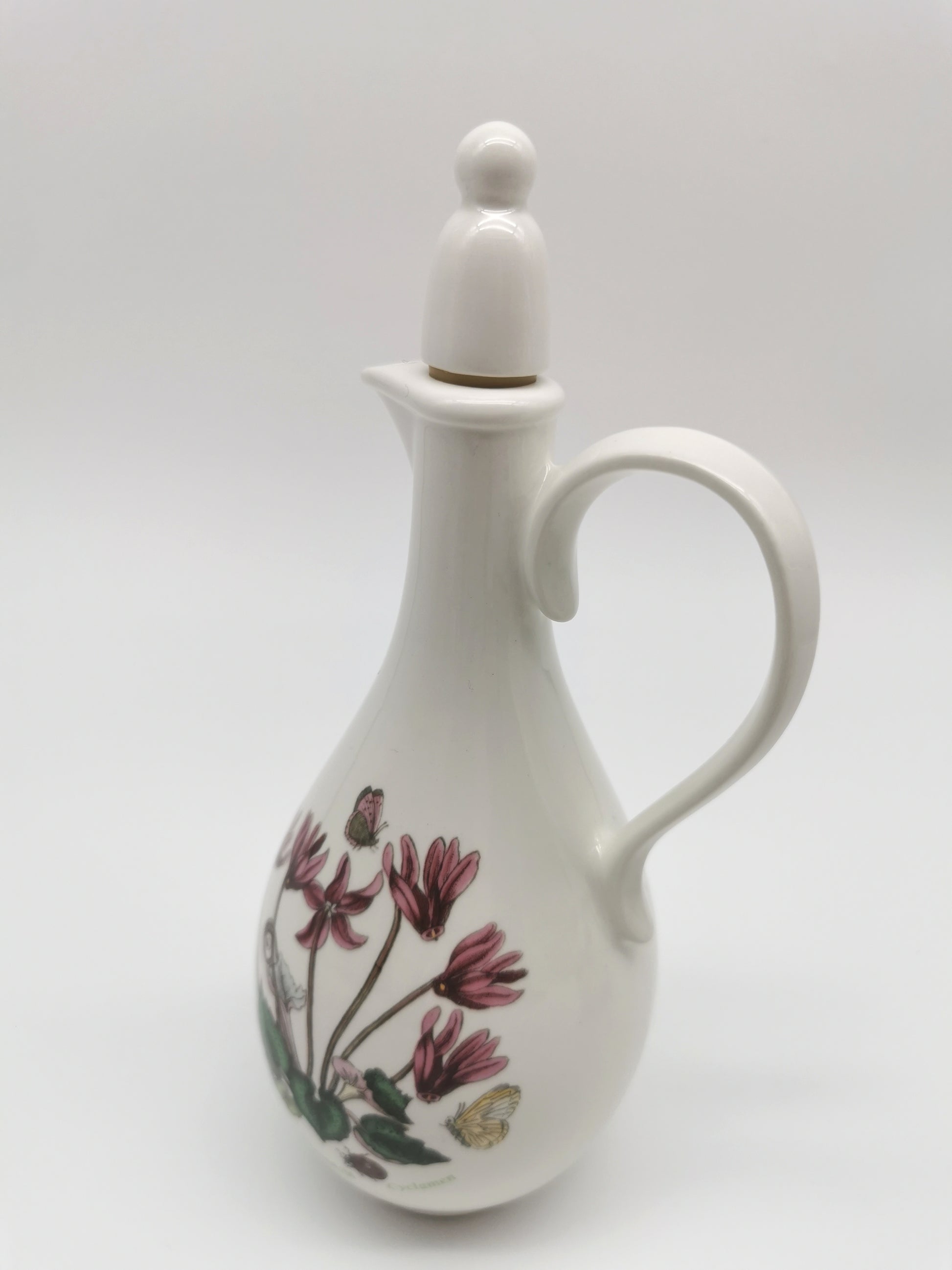Portmeirion Botanic Garden Oil & Vinegar Cruet Set with "O" & "V" Lettering