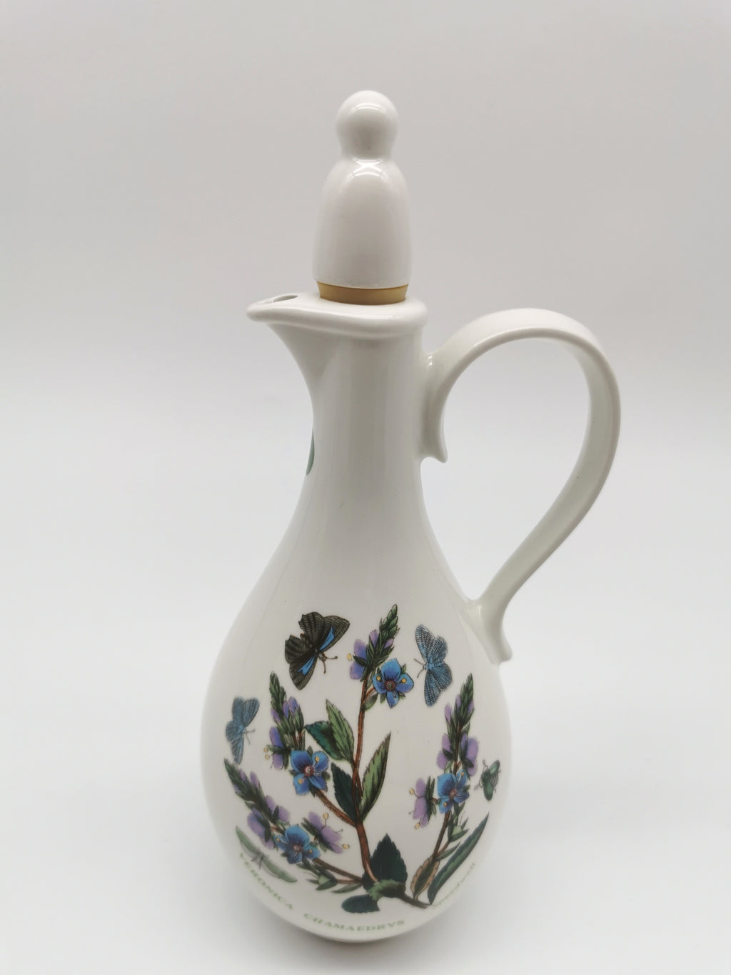 Portmeirion Botanic Garden Oil & Vinegar Cruet Set with "O" & "V" Lettering