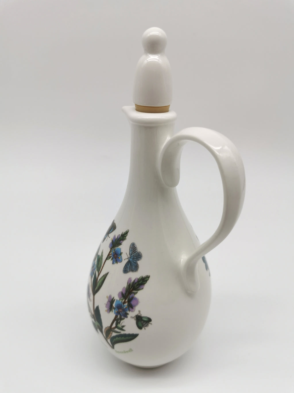 Portmeirion Botanic Garden Oil & Vinegar Cruet Set with "O" & "V" Lettering