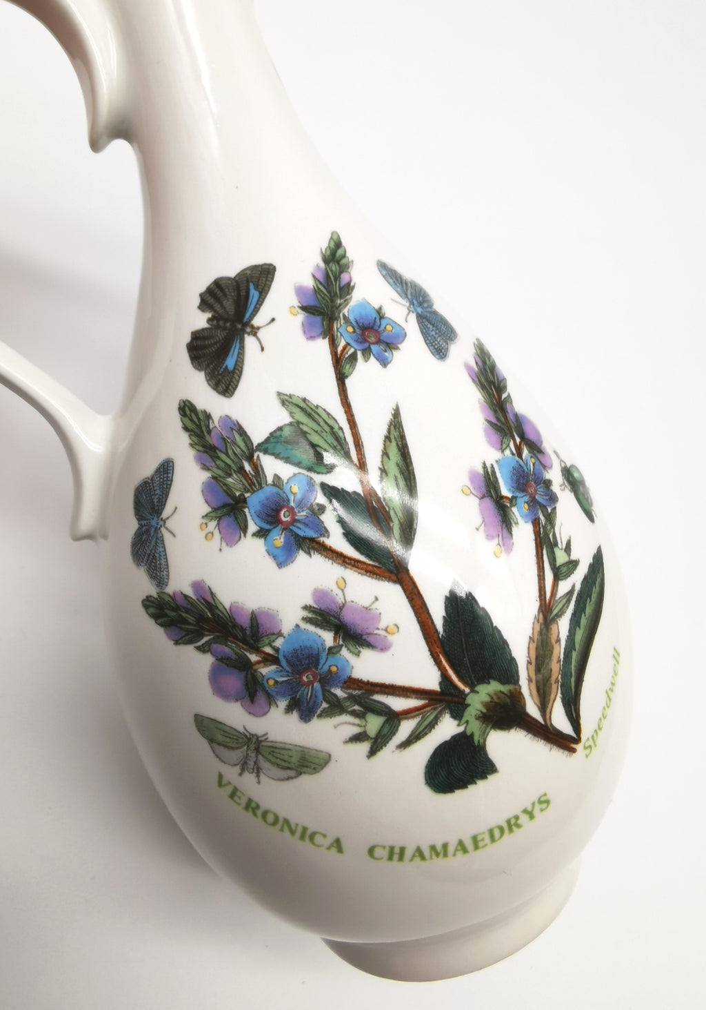 Portmeirion Botanic Garden Oil & Vinegar Cruet Set with "O" & "V" Lettering
