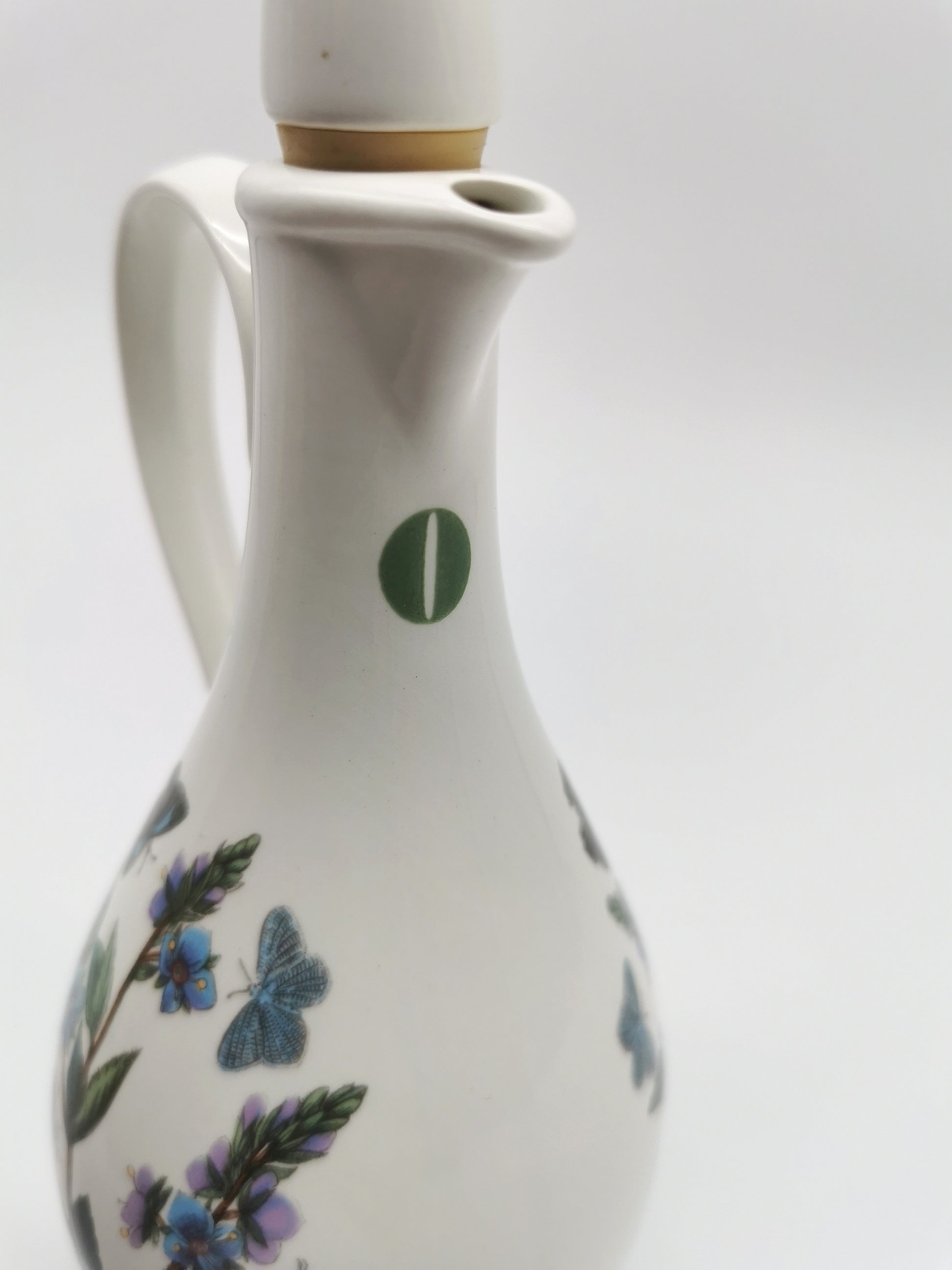 Portmeirion Botanic Garden Oil & Vinegar Cruet Set with "O" & "V" Lettering